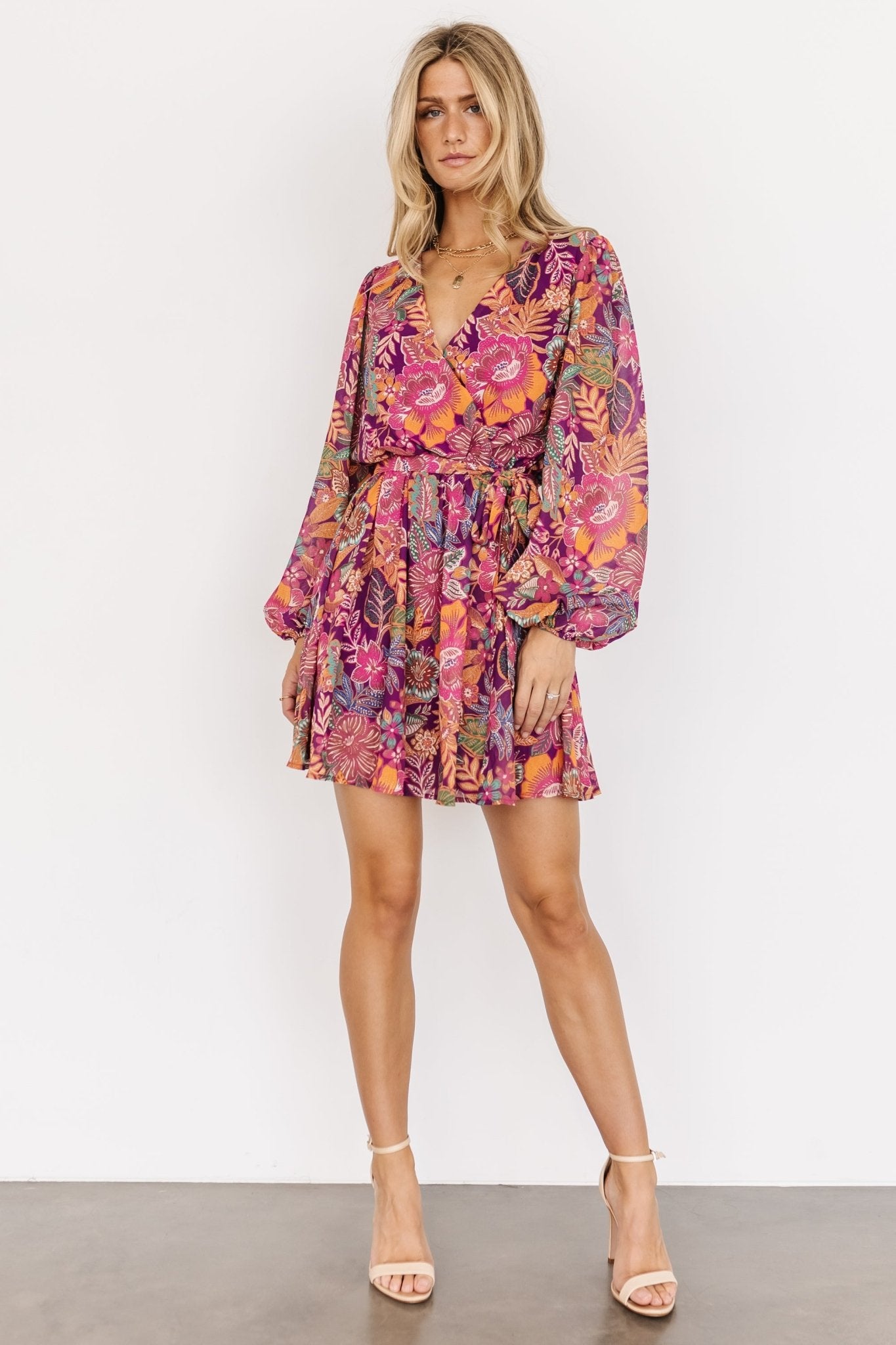 Newark Mini Dress | Purple Multi Collections Online