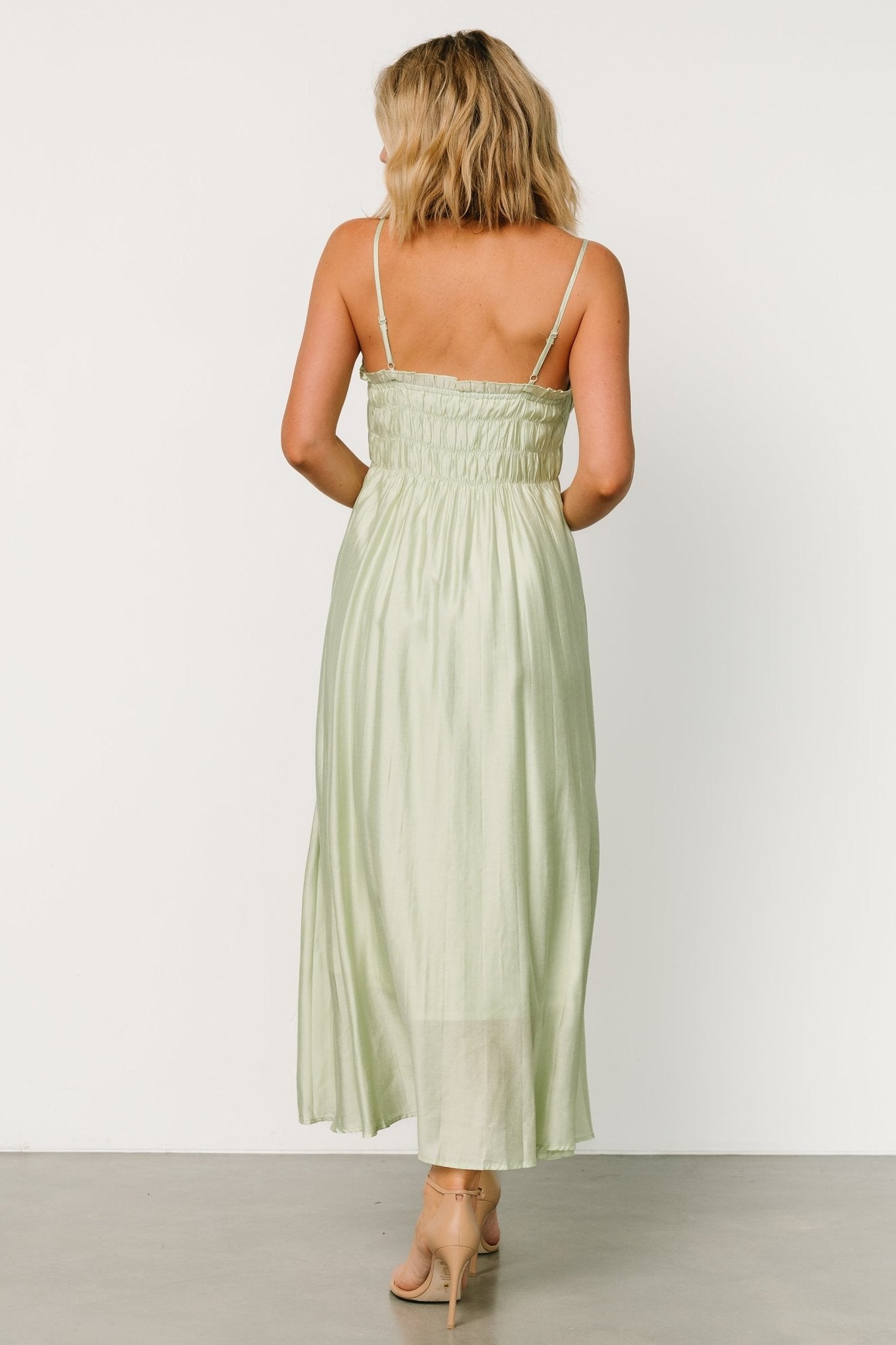 Hattie Maxi Dress | Light Sage Sale Clearance