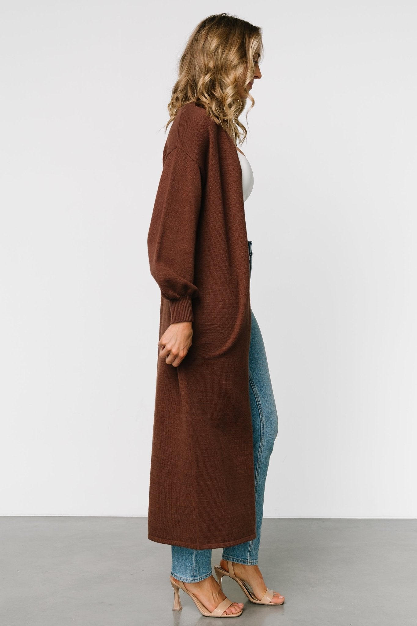 Ethel Long Cardigan | Dark Brown Sale Online Shop