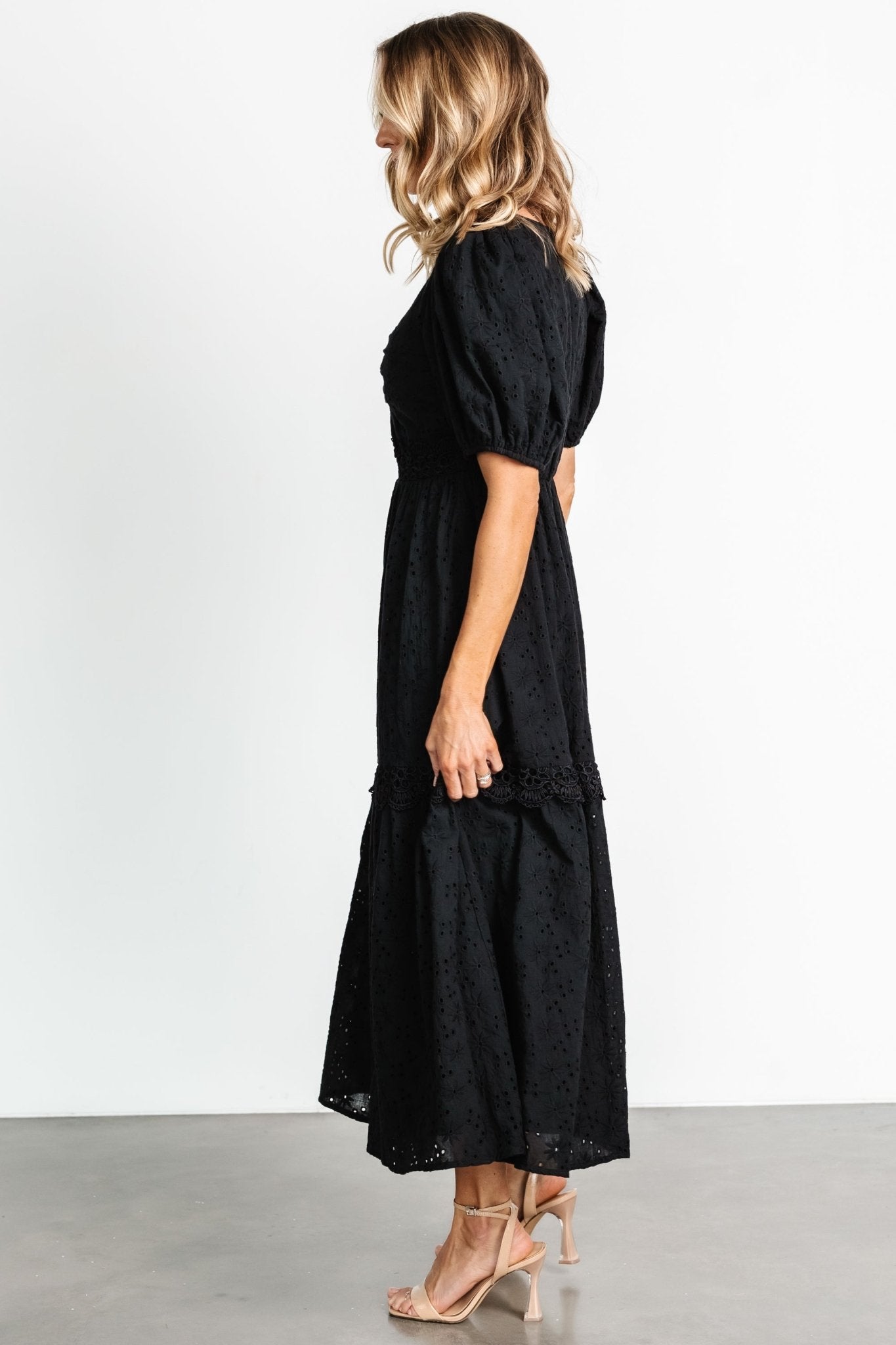 Jackie Eyelet Maxi Dress | Black For Nice Online