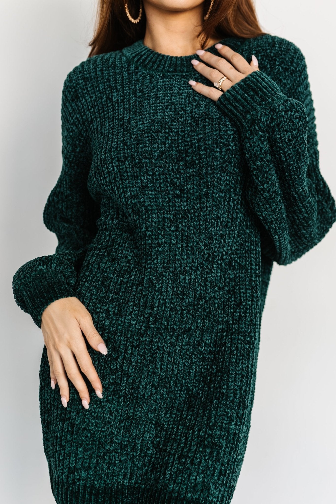 Christa Sweater Dress | Emerald Cheapest Sale Online