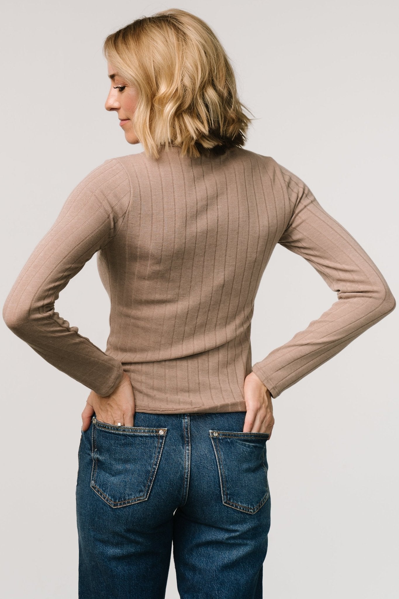 Axel Turtleneck Top | Light Mocha Outlet Low Shipping Fee