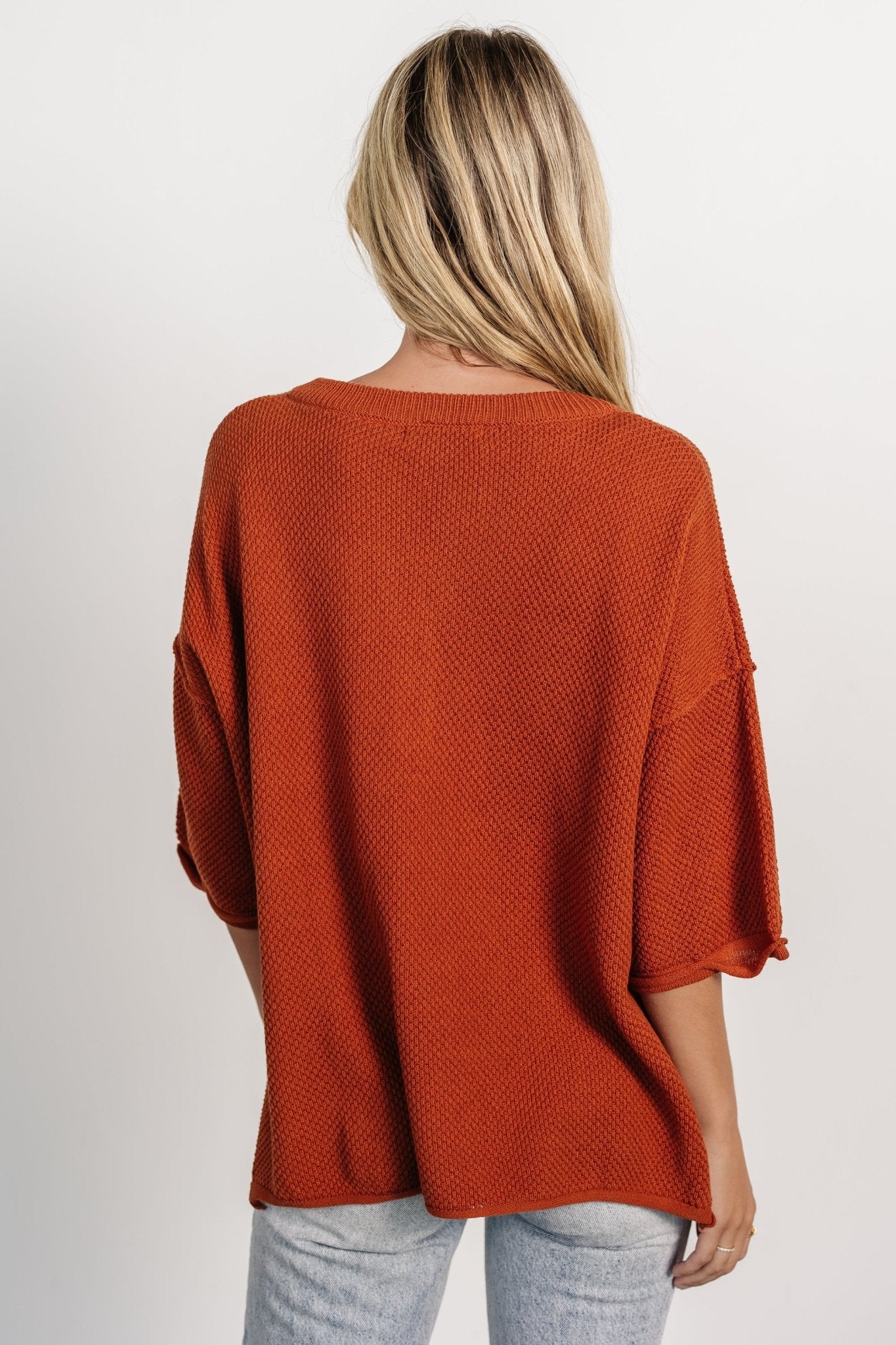 Maddock Knit Top | Rust Cheap For Nice