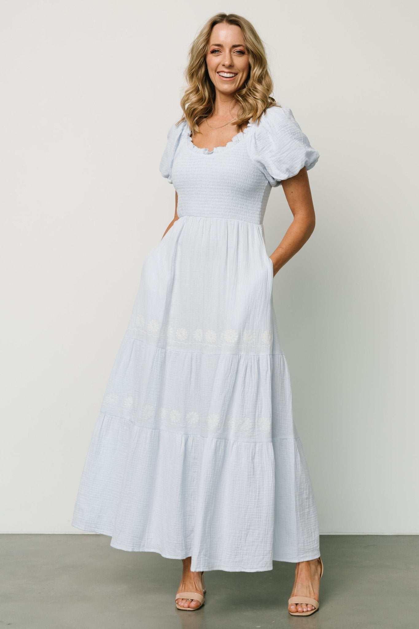 Carrington Maxi Dress | Light Blue Cheapest