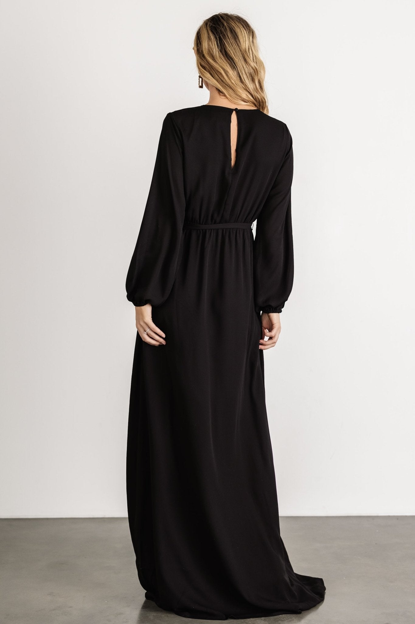 Breanne Faux Wrap Maxi Dress | Black Manchester Sale Online