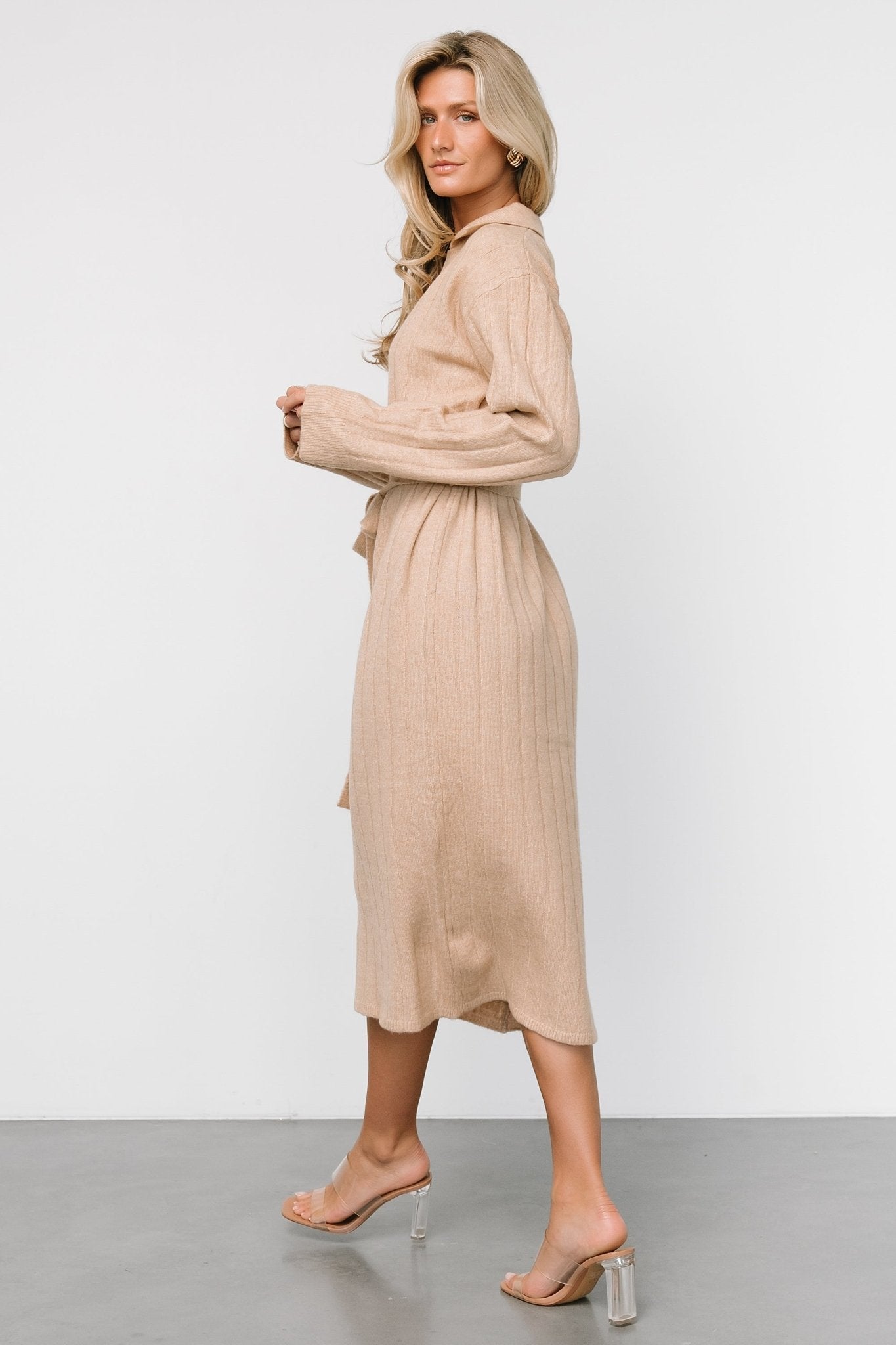 Barrie Sweater Dress | Light Tan Deals Cheap Online