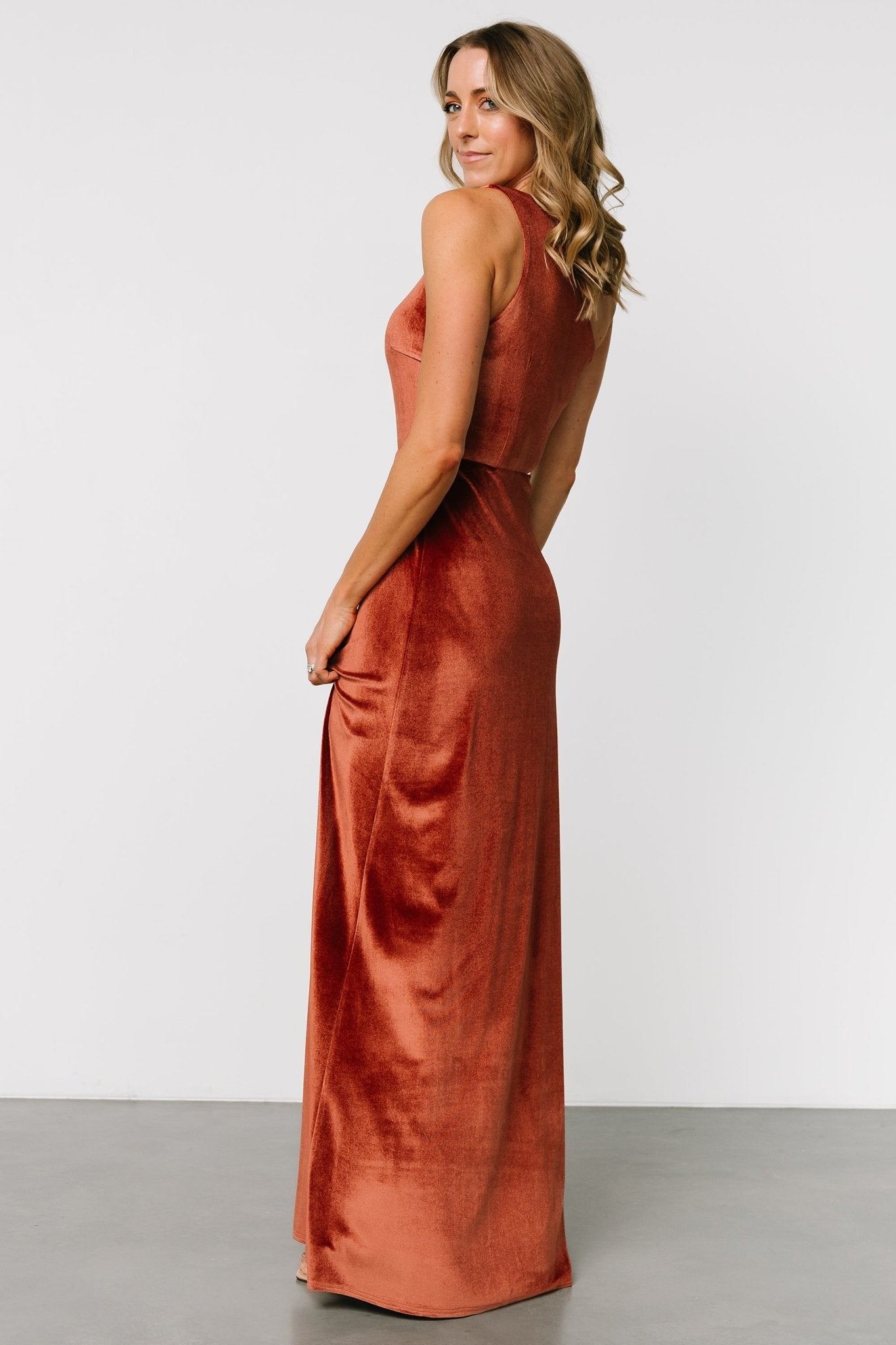 Tatiana Velvet One Shoulder Maxi Dress | Cinnamon Outlet Locations Cheap Pice