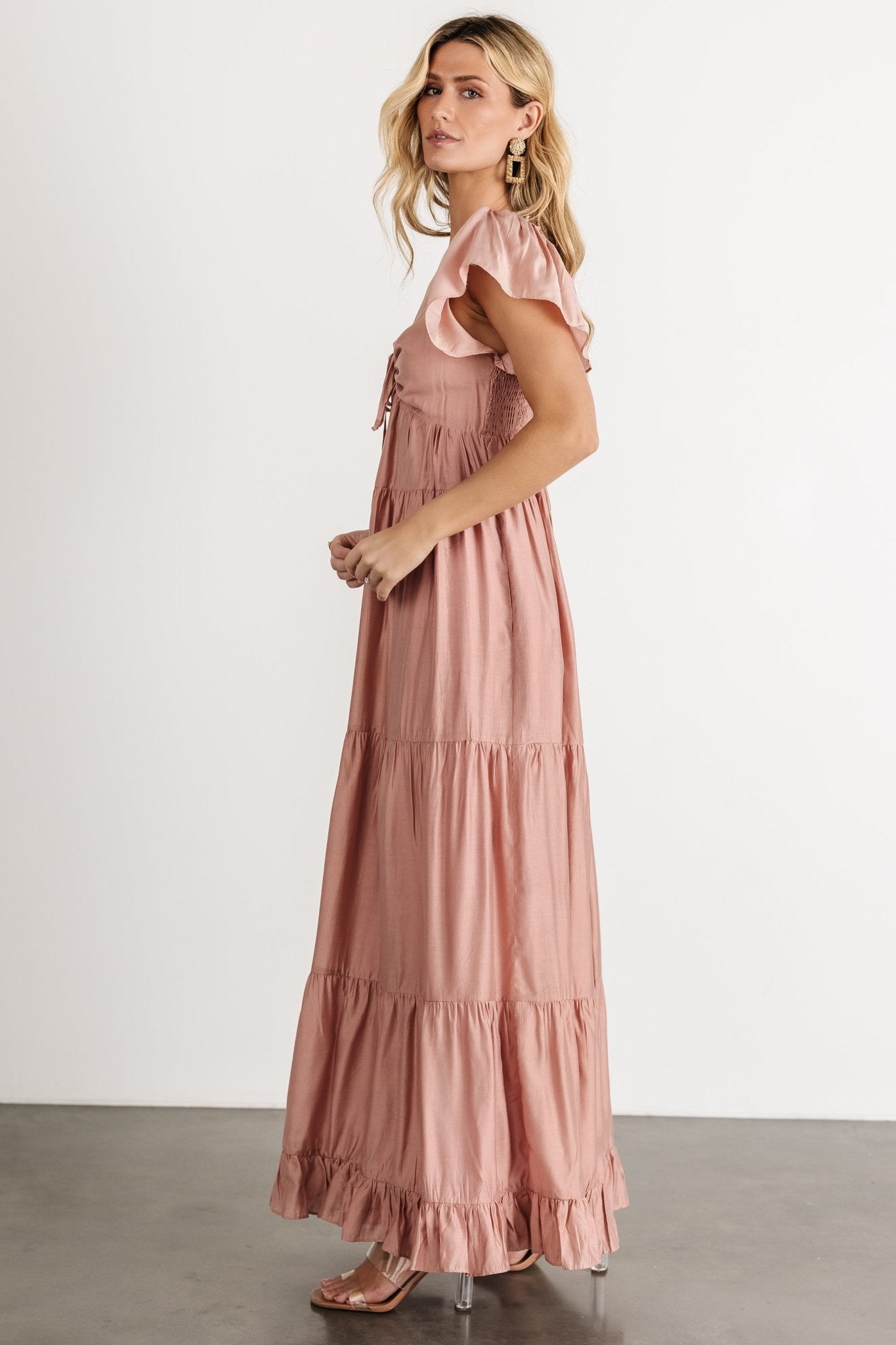 Agatha Maxi Dress | Dusty Mauve Buy Cheap Fake