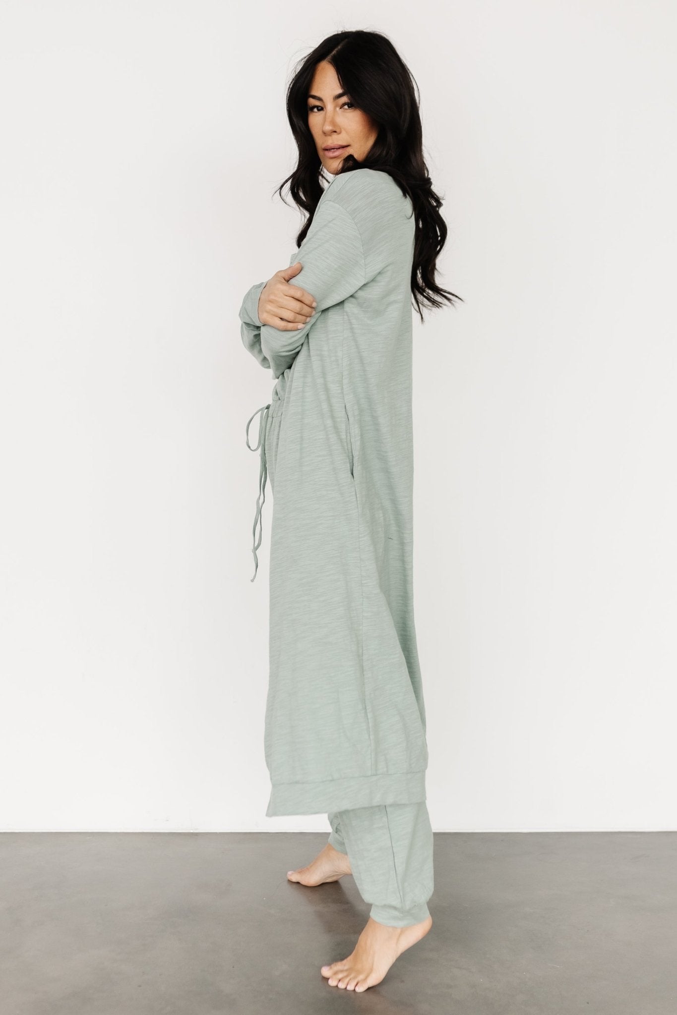 Janae Jumpsuit + Cardigan Set | Sage Outlet Top Quality