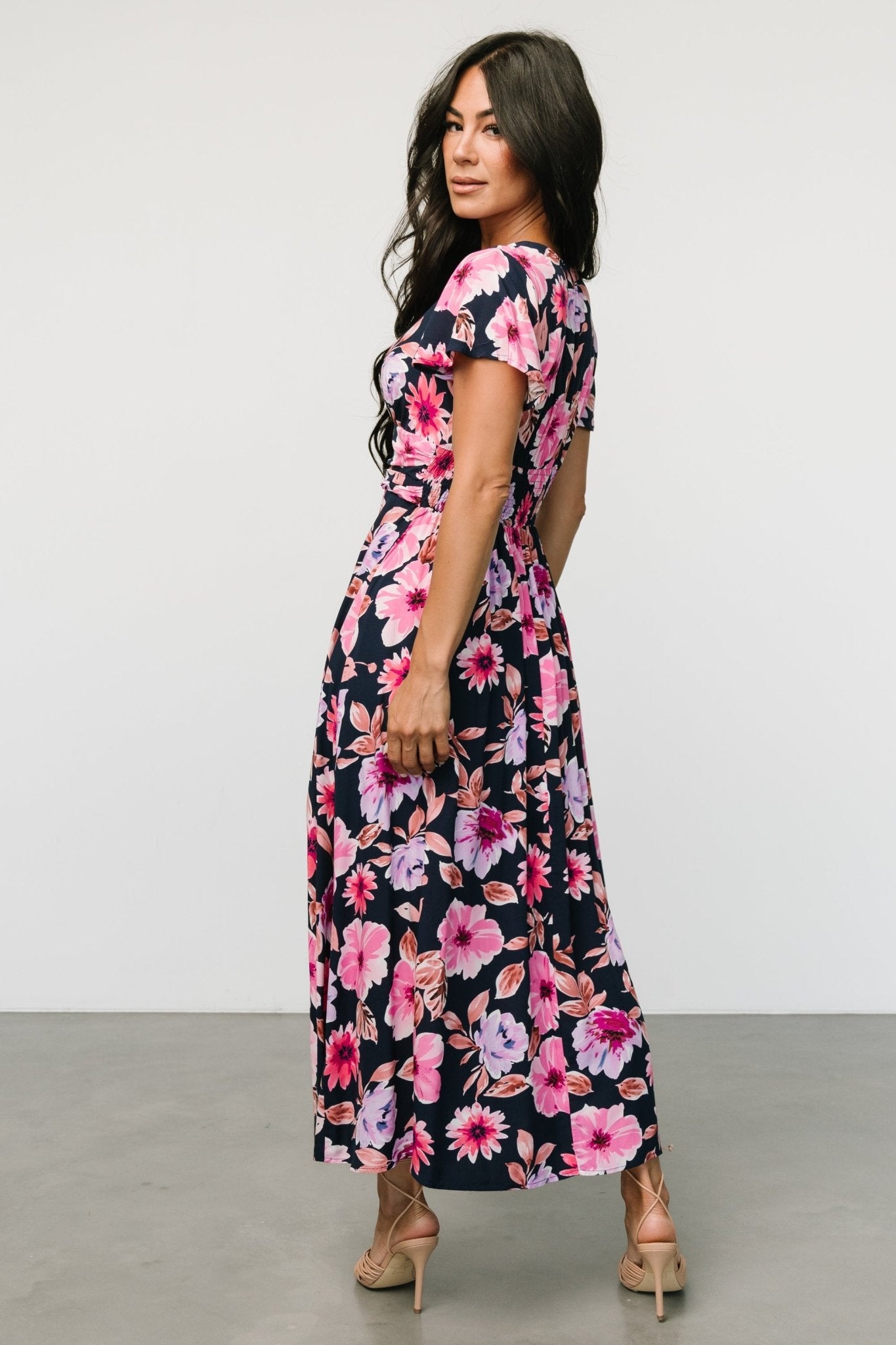 Destin Maxi Dress | Navy + Pink Clearance Footlocker Finishline