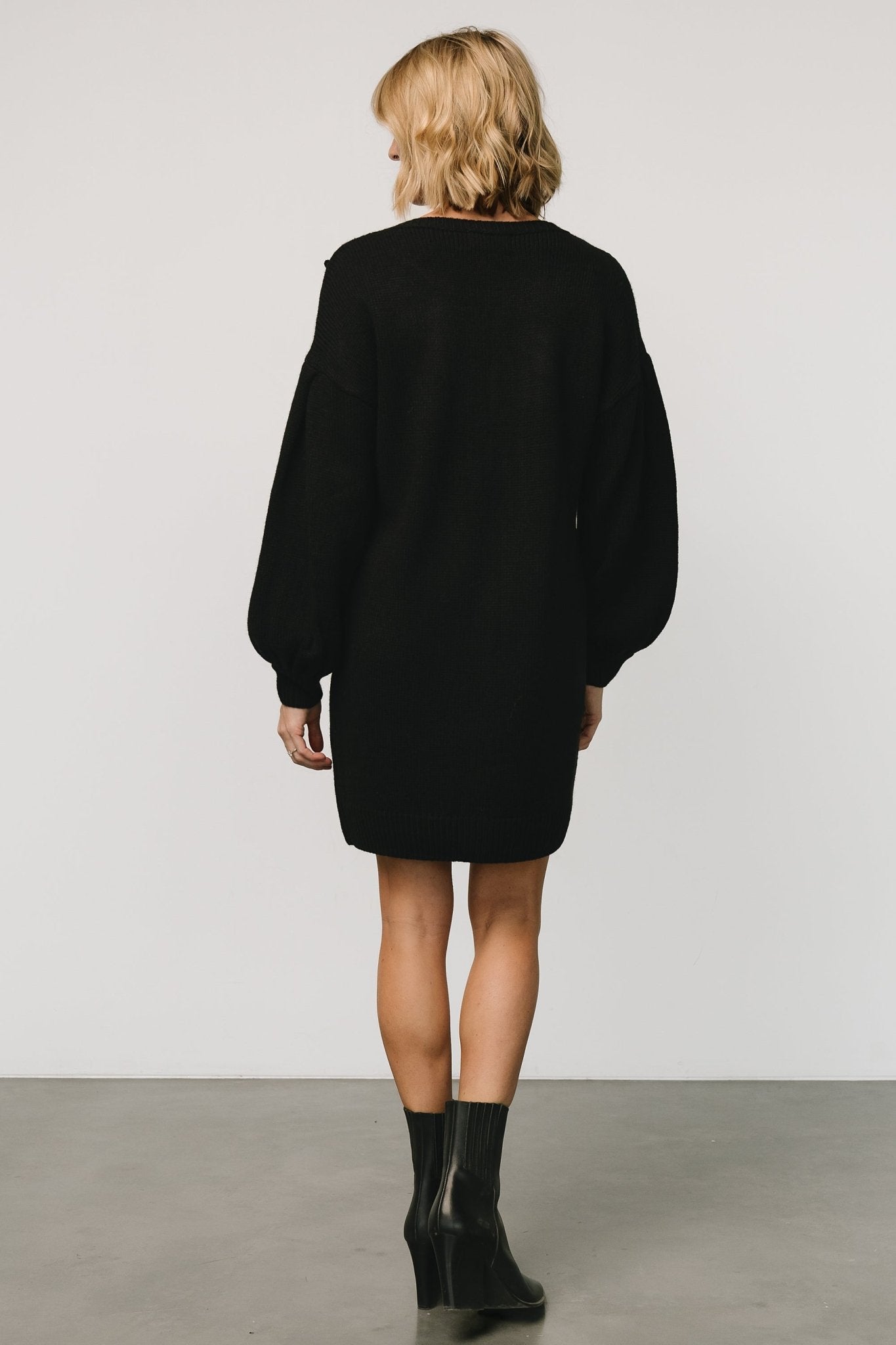 Margaux Sweater Dress | Black Buy Cheap Cheapest