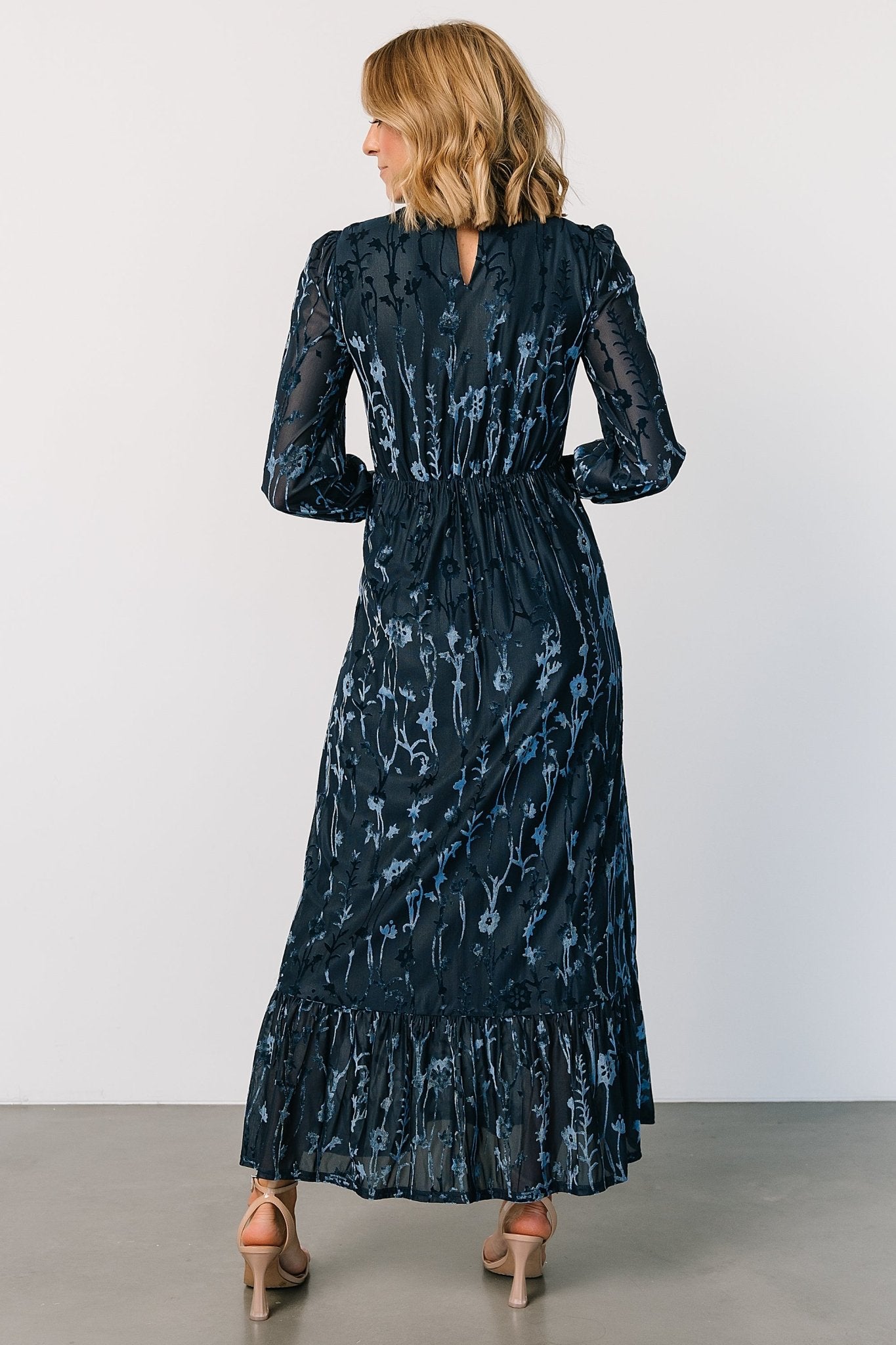 Penelope Velvet Maxi Dress | Midnight Blue 2025 New