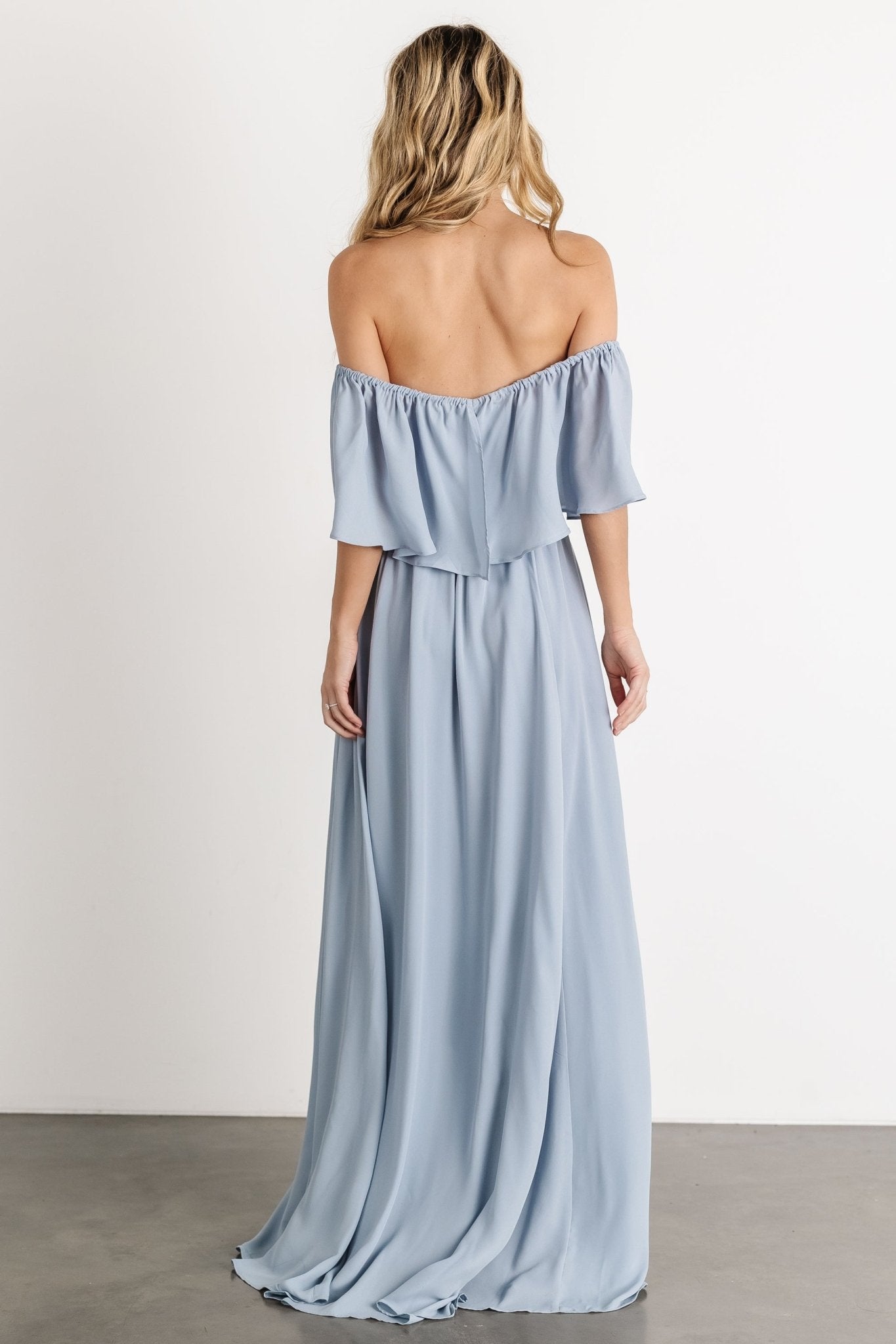 Diana Off Shoulder Maxi Dress | Light Blue Visit Cheap Pice