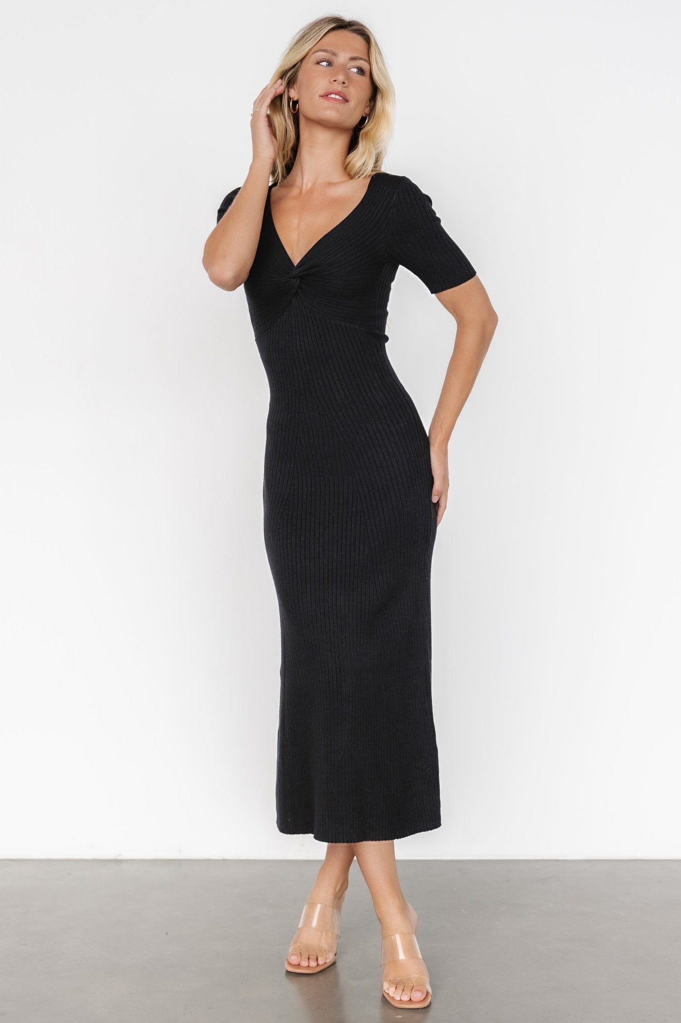 Keren Ribbed Maxi Dress | Black Footlocker Cheap Online