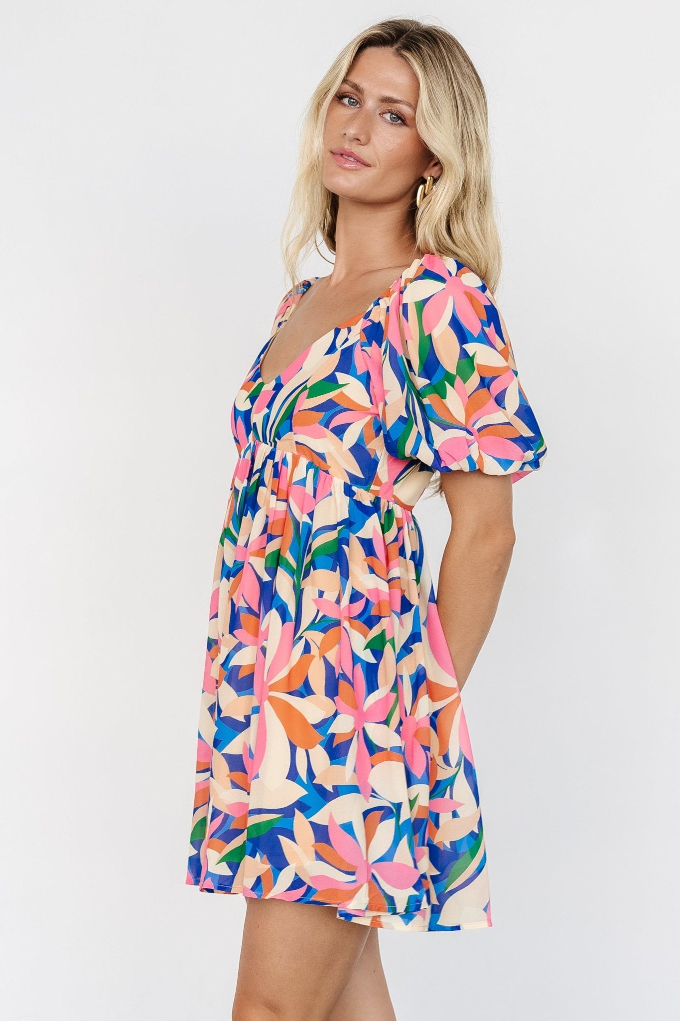 Giulia Mini Dress | Multi Print Clearance Shop