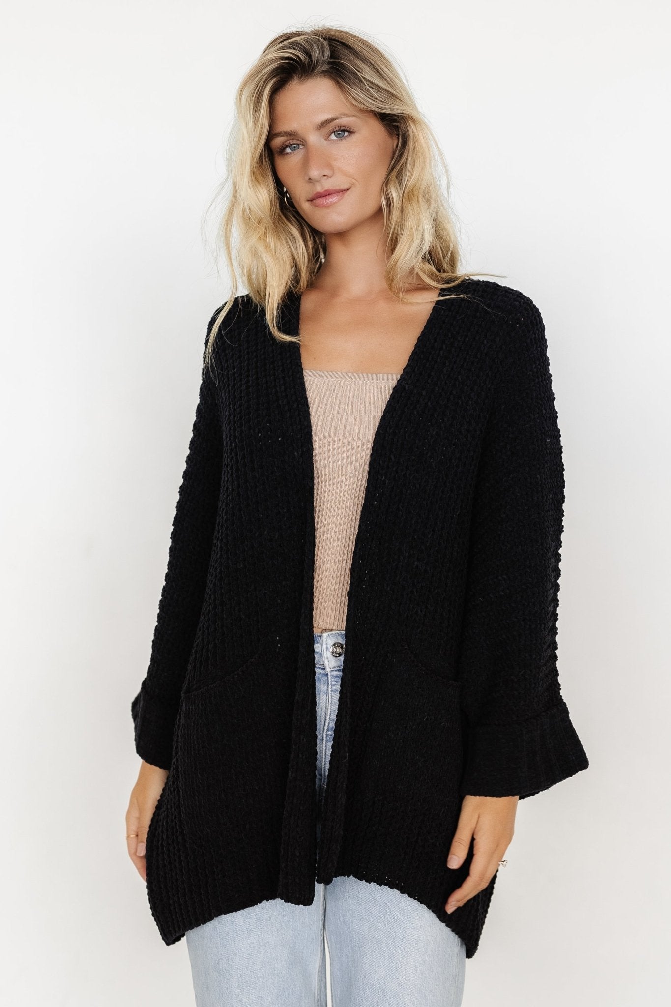 Cybele Oversized Cardigan | Black Free Shipping Finishline