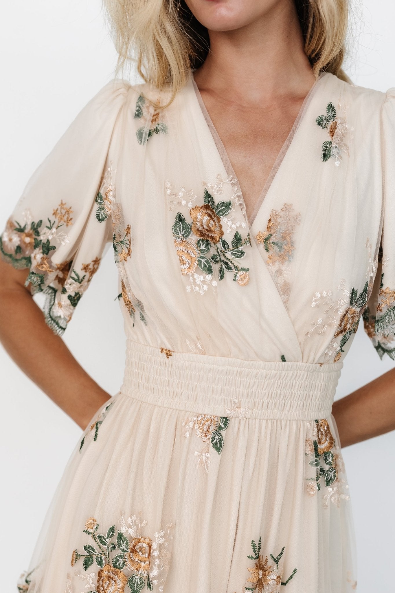 Cynthia Midi Dress | Cream Floral Cheap Wide Range Of