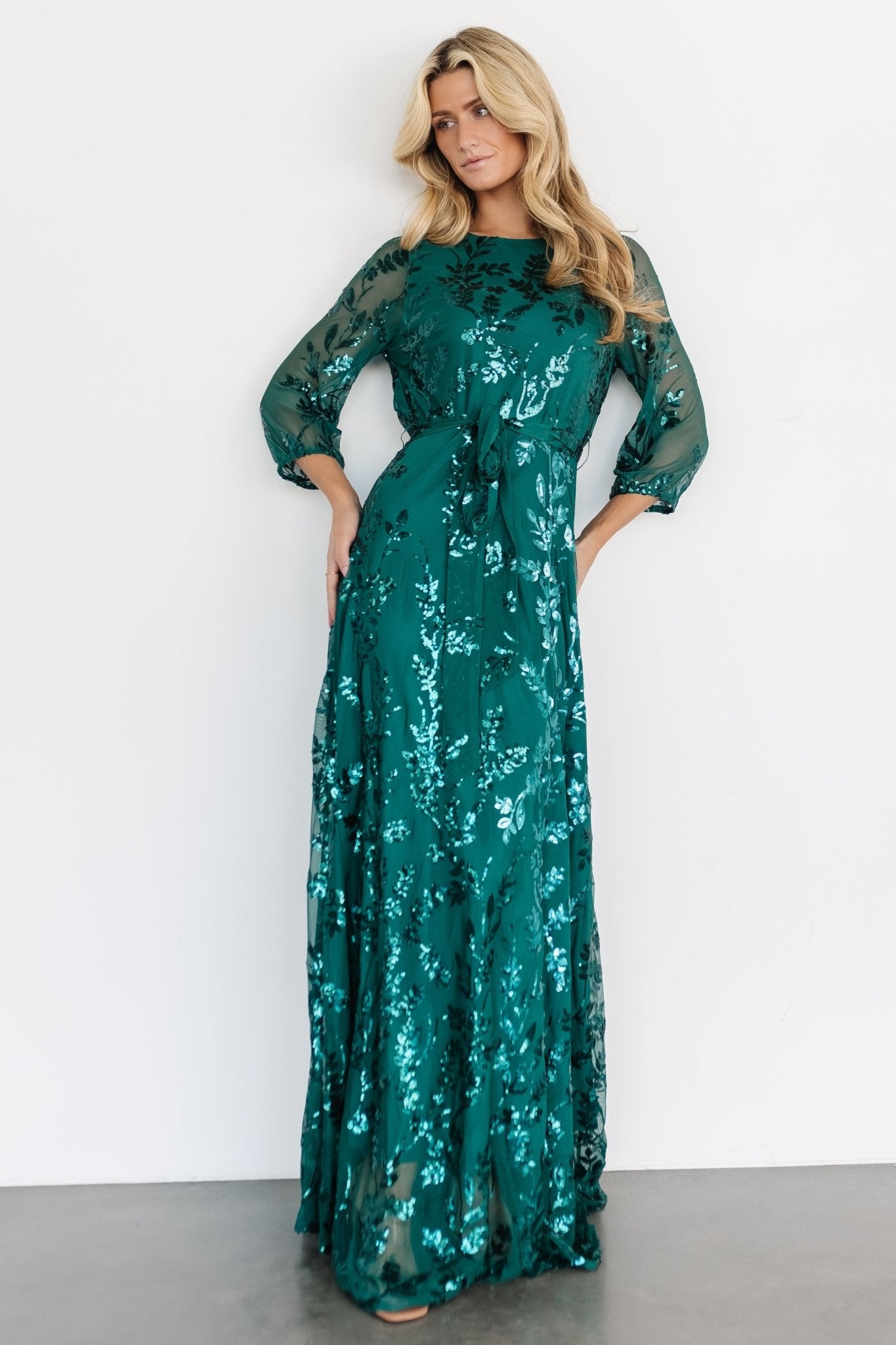 Destiny Sequin Maxi Dress | Emerald Wiki For Sale