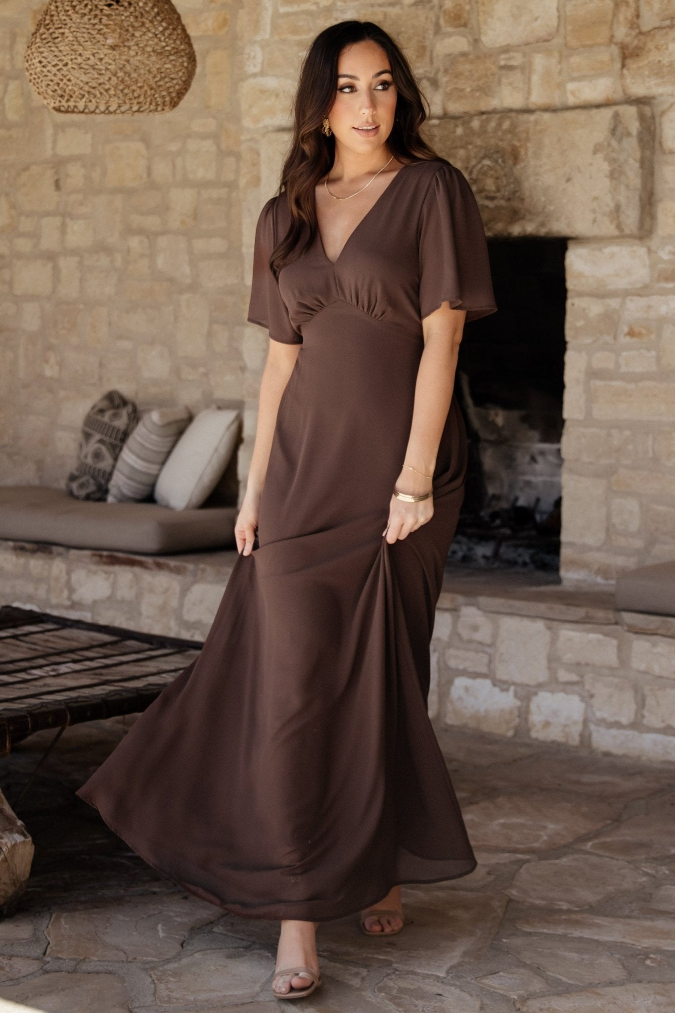 Esti Maxi Dress | Espresso Cheap Sale Free Shipping