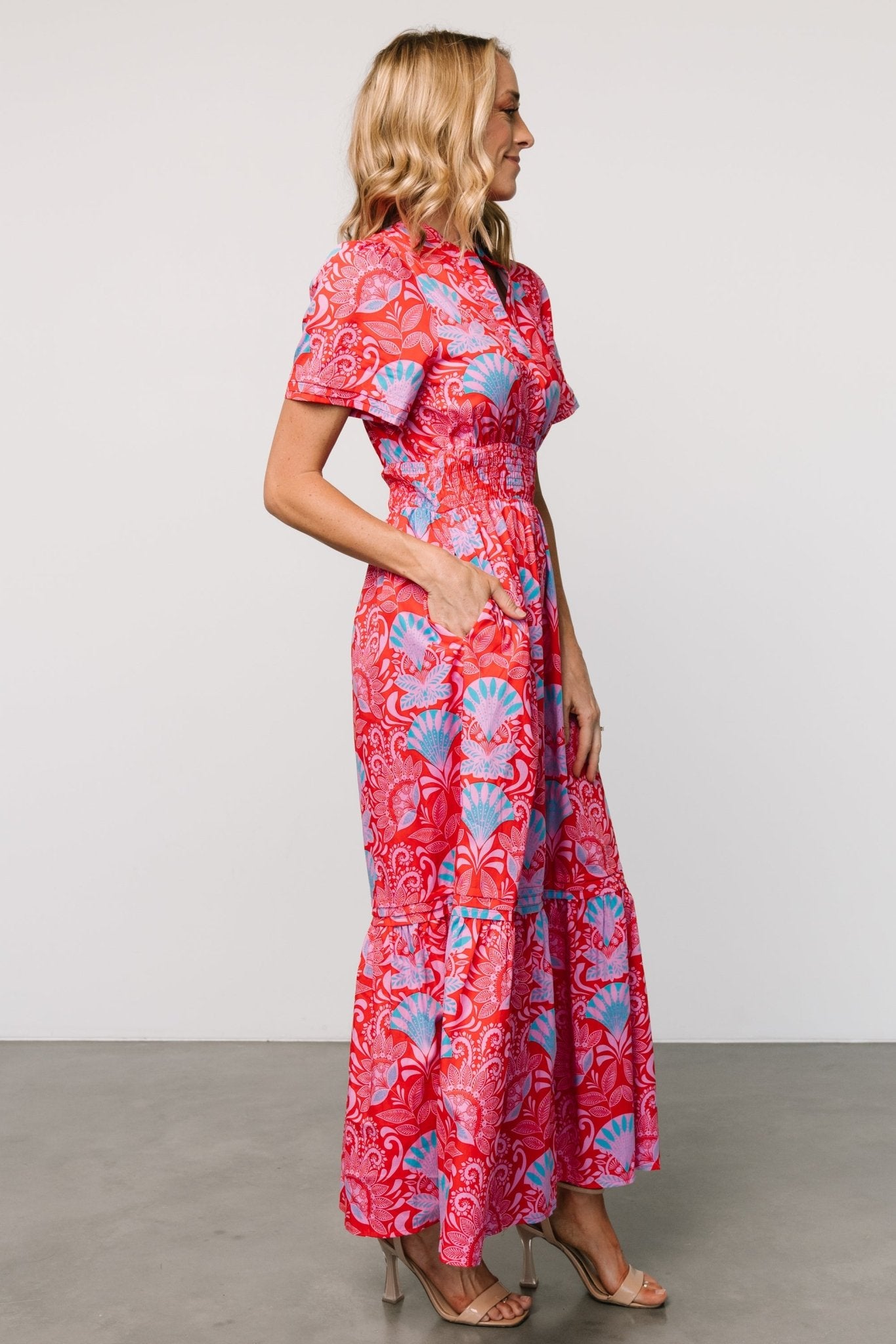 Vera Maxi Dress | Red Multi Print Buy Cheap Comfortable