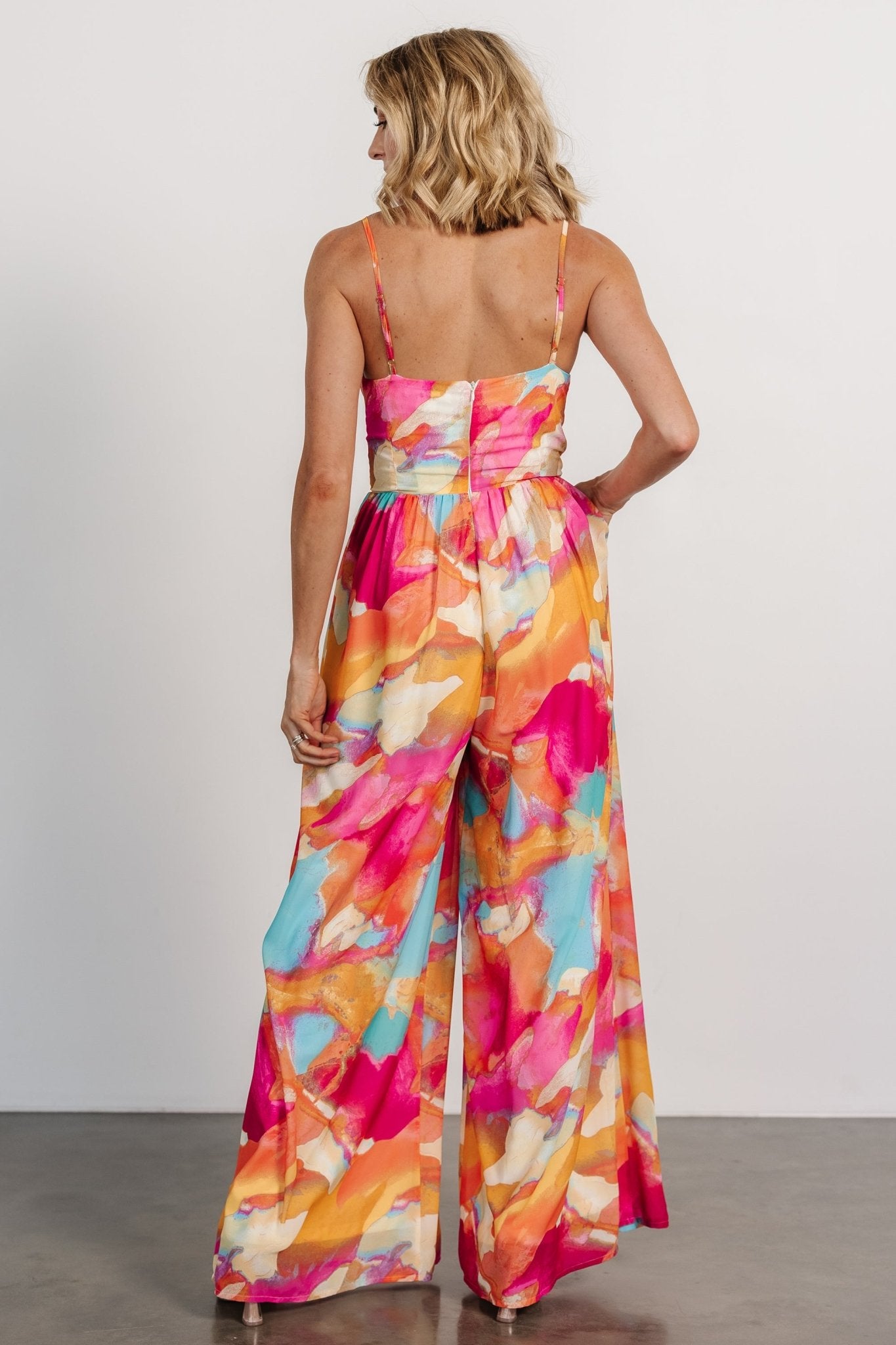 Shea Jumpsuit | Multi Print Outlet Best Sale