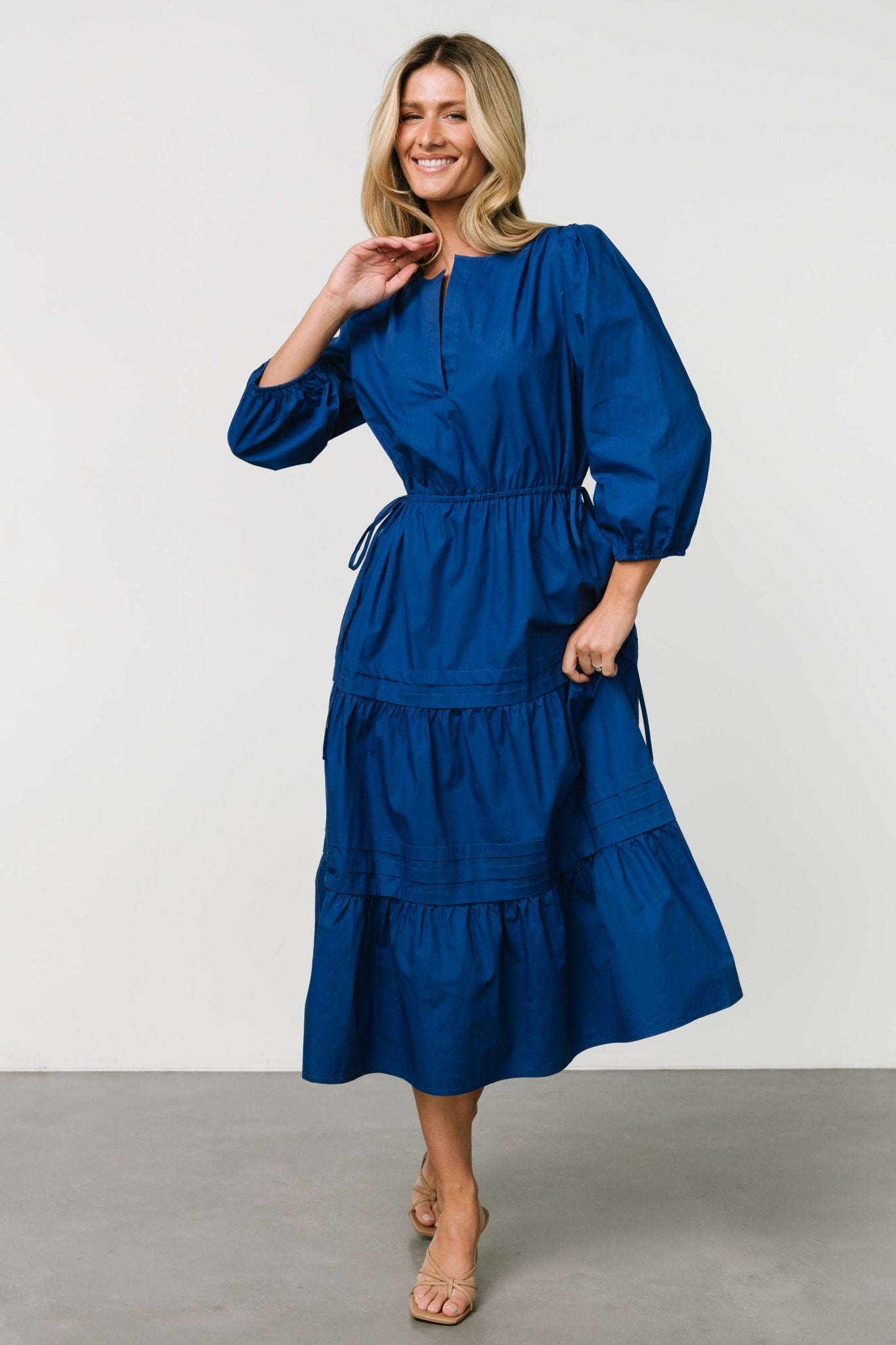 Santa Fe Poplin Midi Dress | Cobalt Outlet Supply