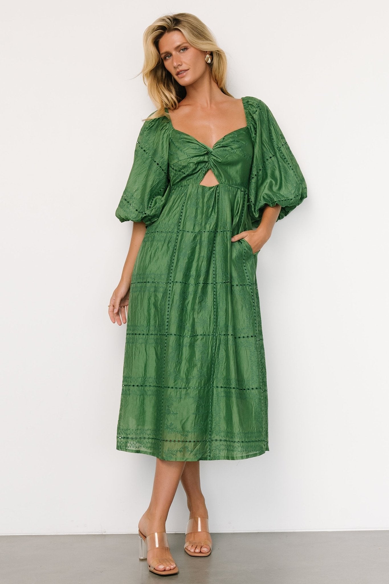 Brynn Midi Dress | Green Big Sale Cheap Online