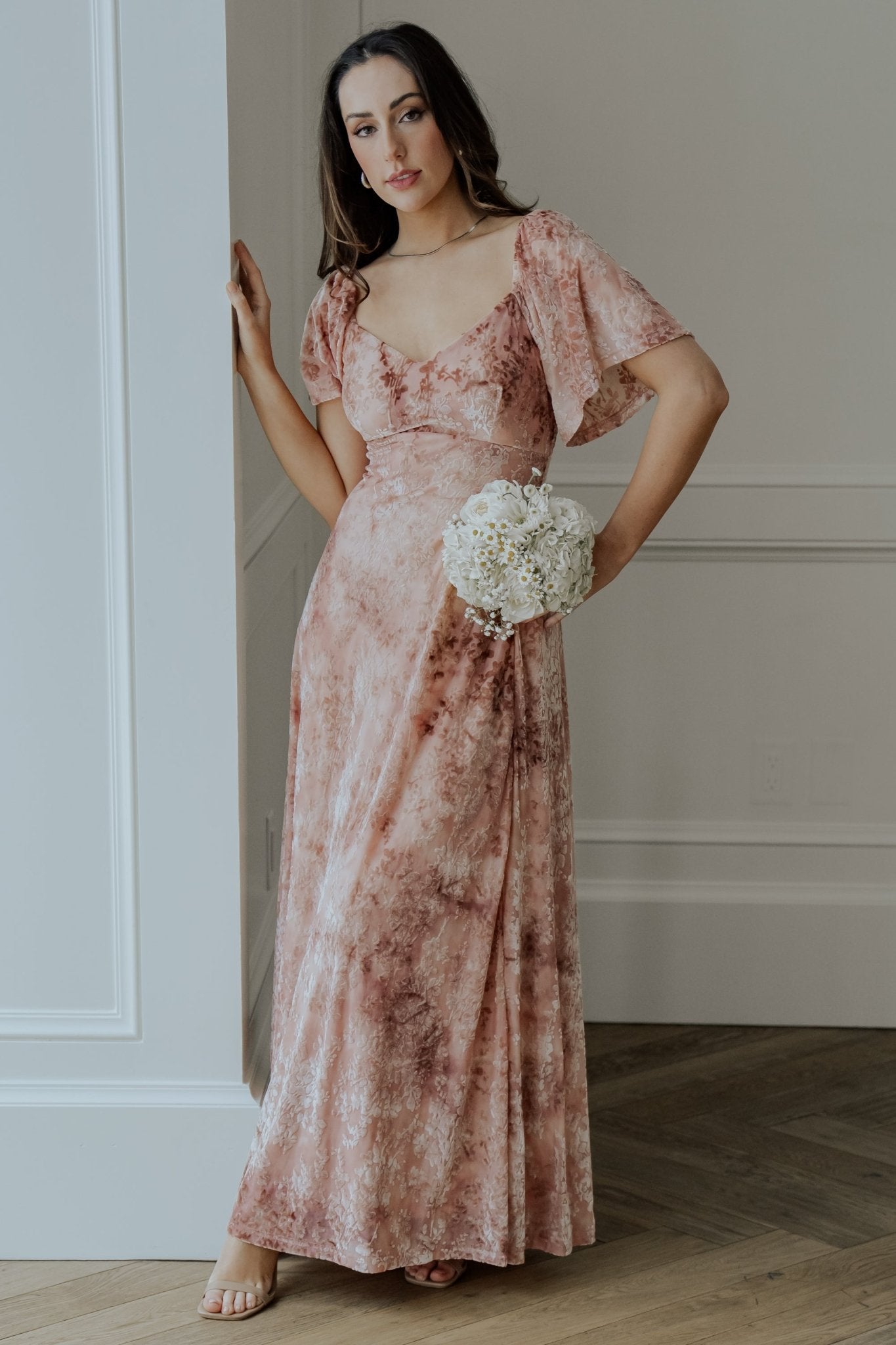 Everley Velvet Maxi Dress | Blush Newest Cheap Online