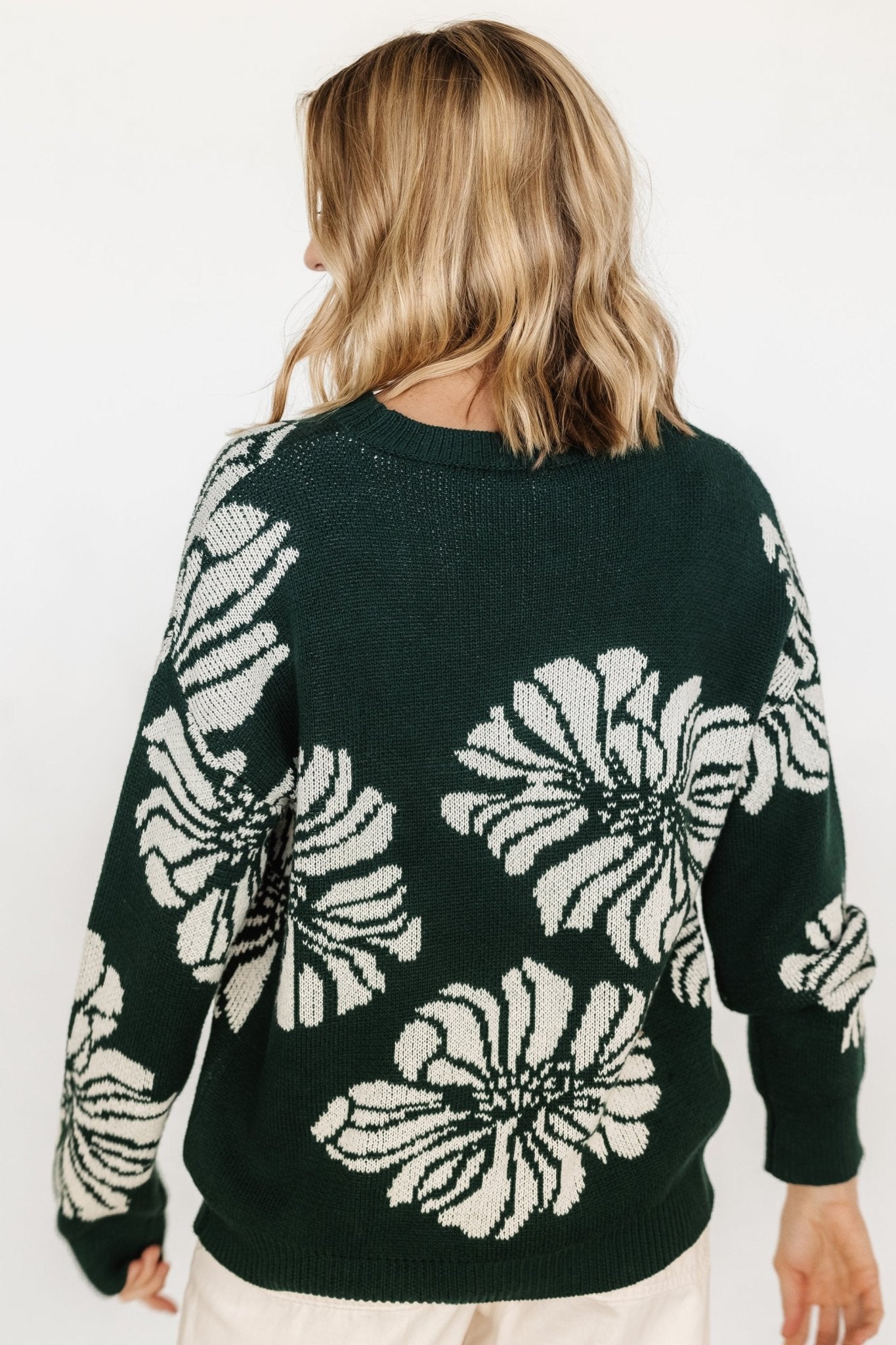 Maude Sweater | Green + Off White Buy Cheap Cheap