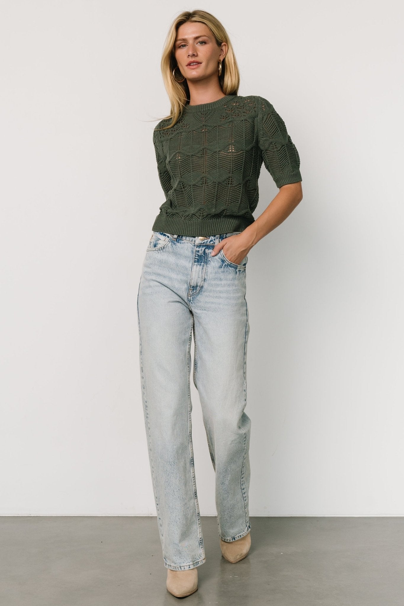 Josella Knit Top | Winter Green Pay With Paypal Cheap Pice