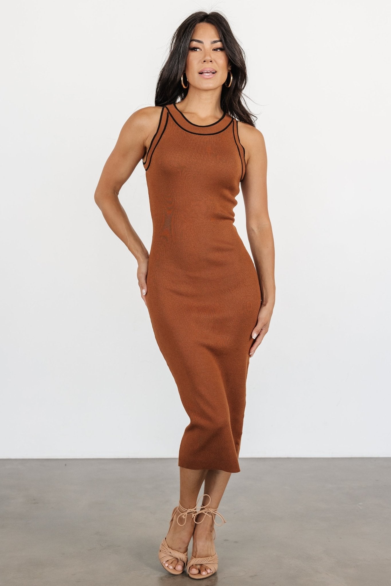 Tove Knit Tank Midi Dress | Copper Clearance Recommend