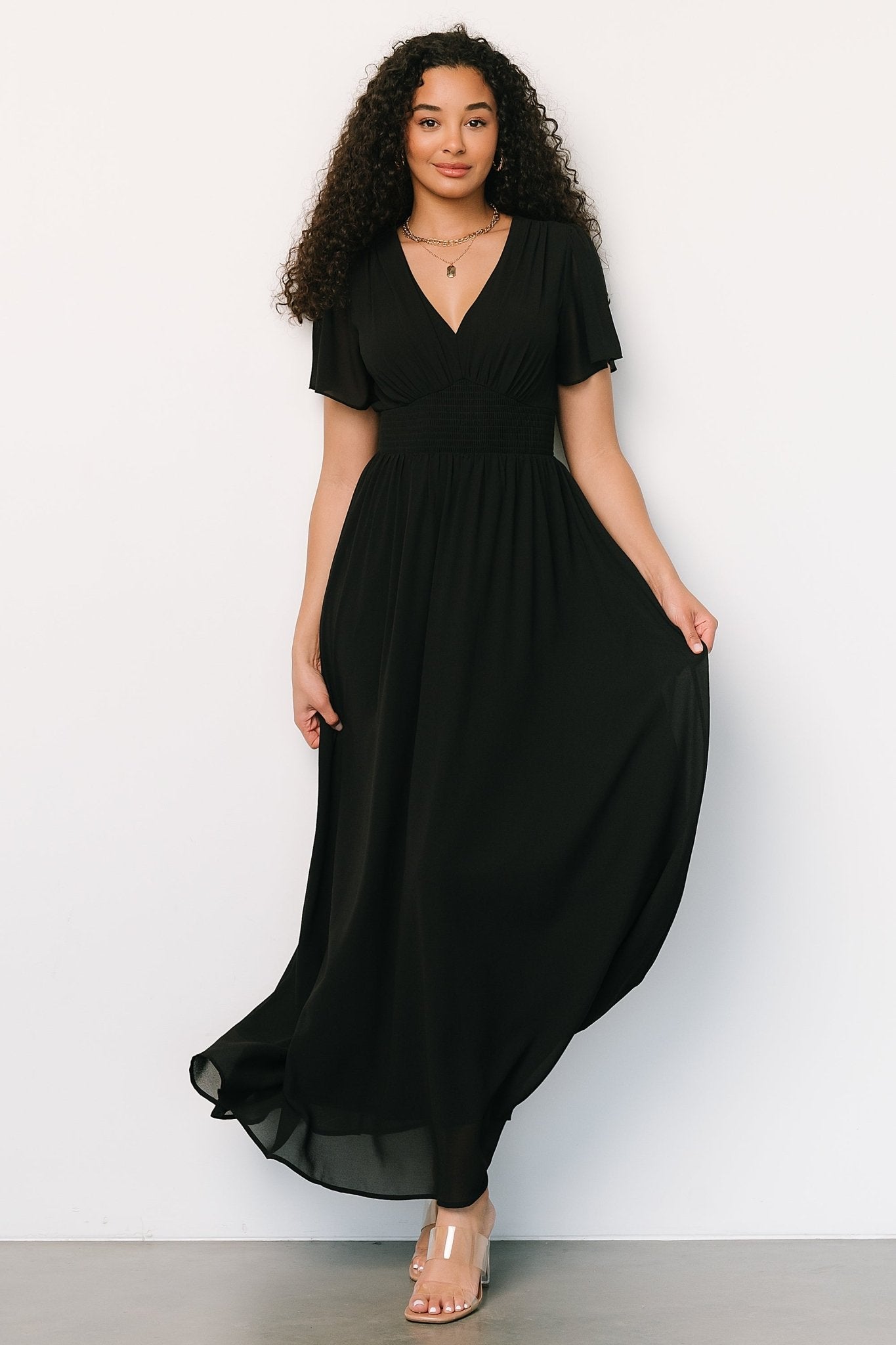 Birdie Maxi Dress | Black Outlet Pices