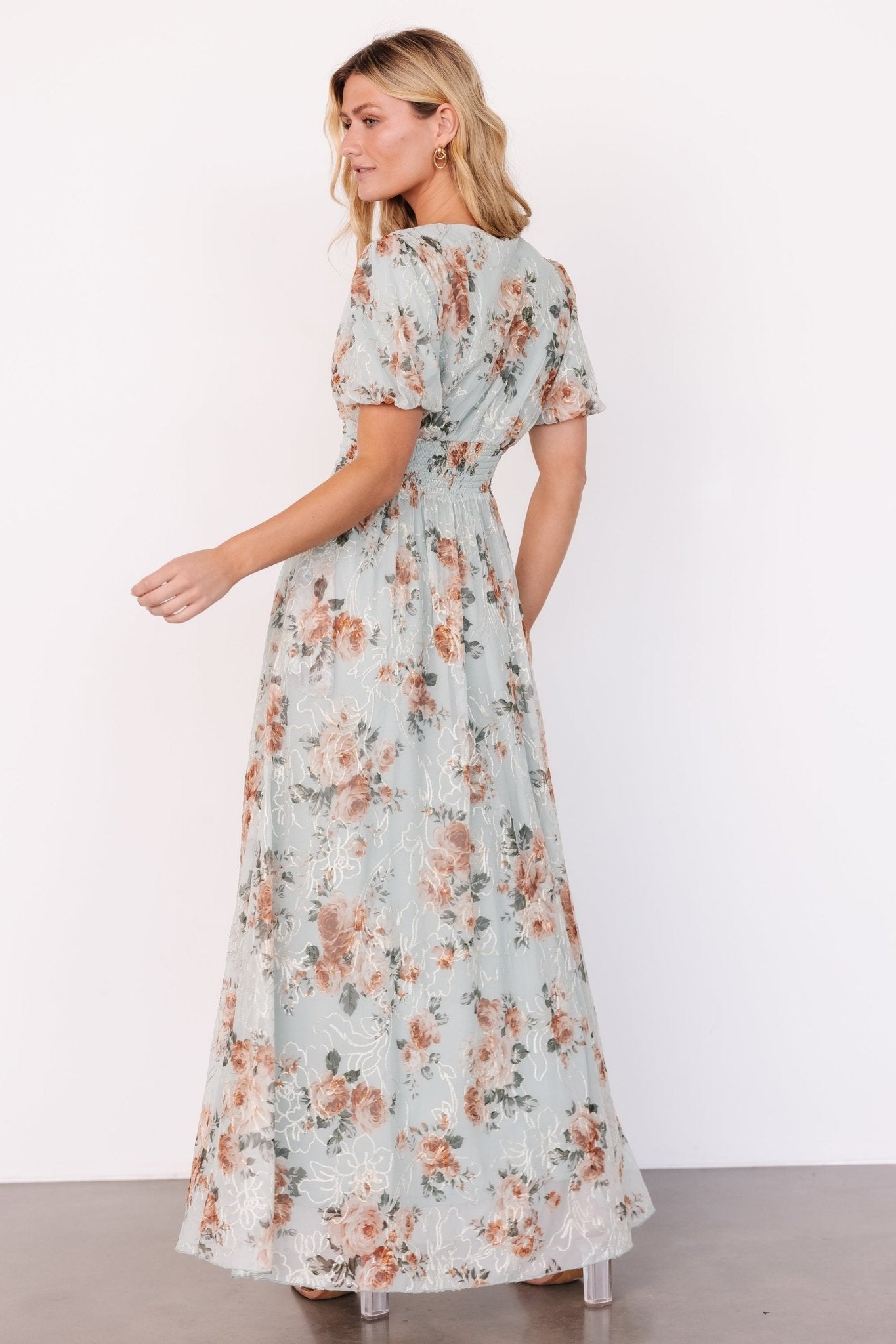 Ardley Maxi Dress | Sage Floral View