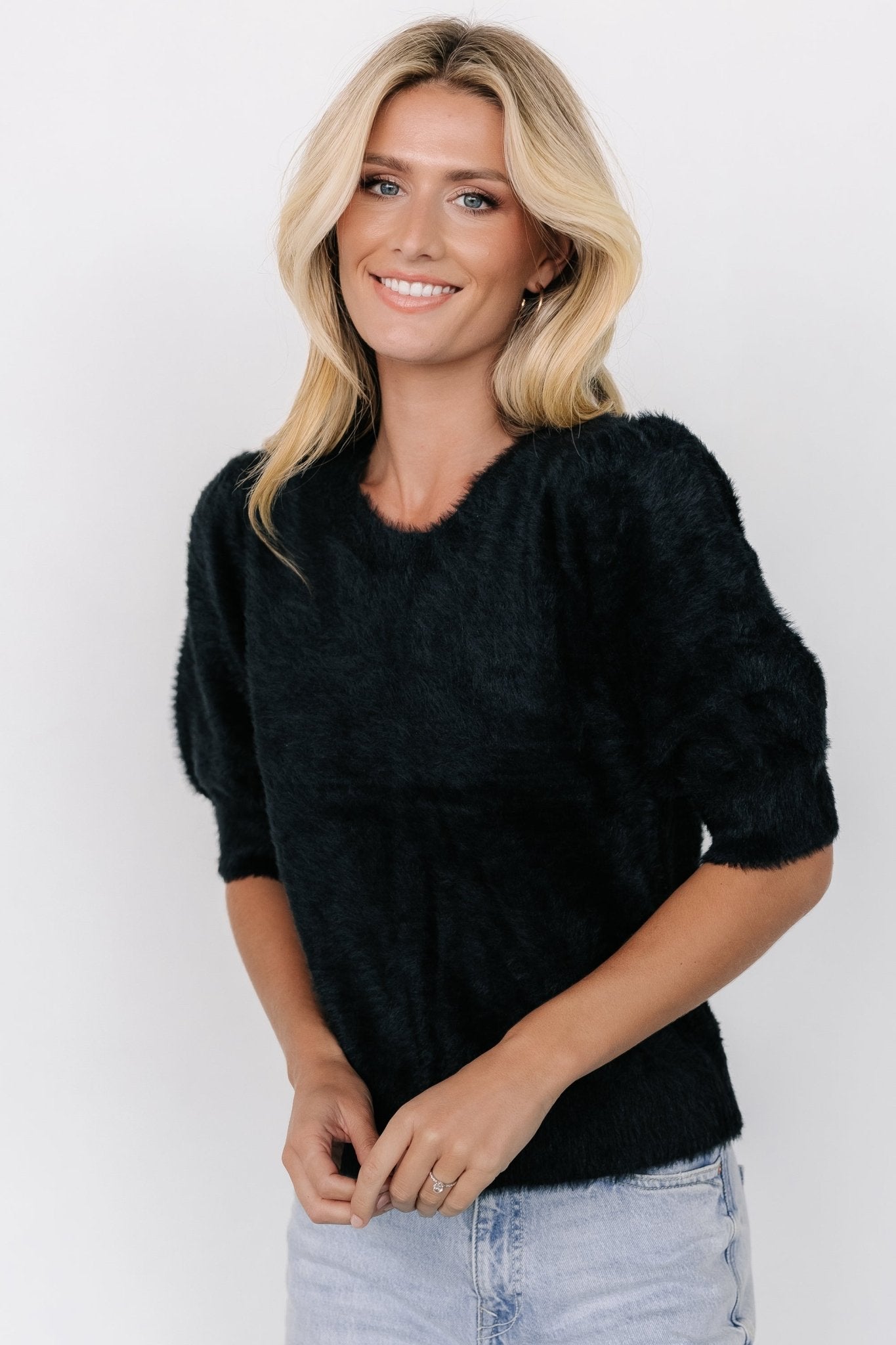 Vail Sweater Top | Black Free Shipping Genuine