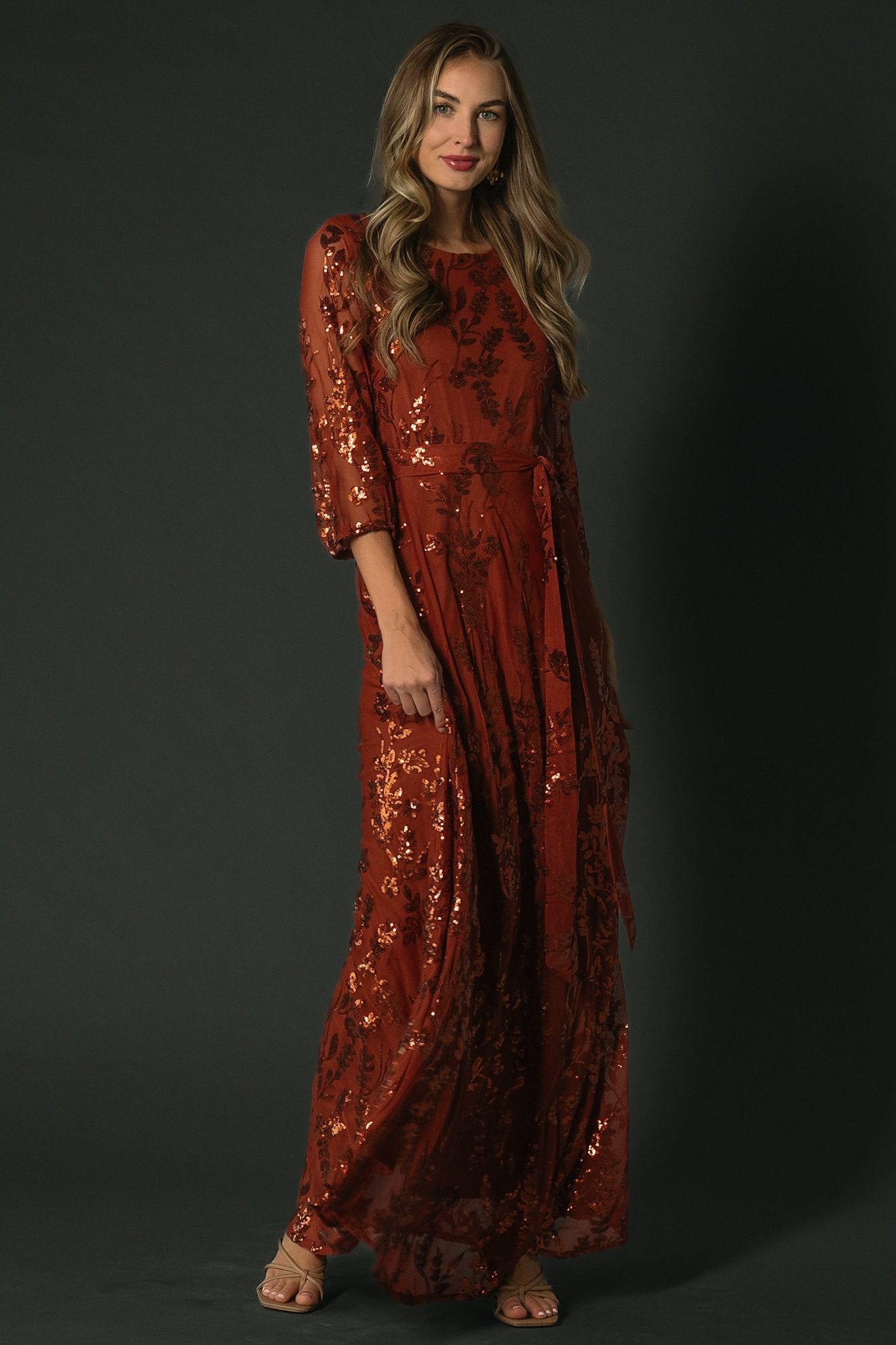 Destiny Sequin Maxi Dress | Cinnamon Big Discount Cheap Pice