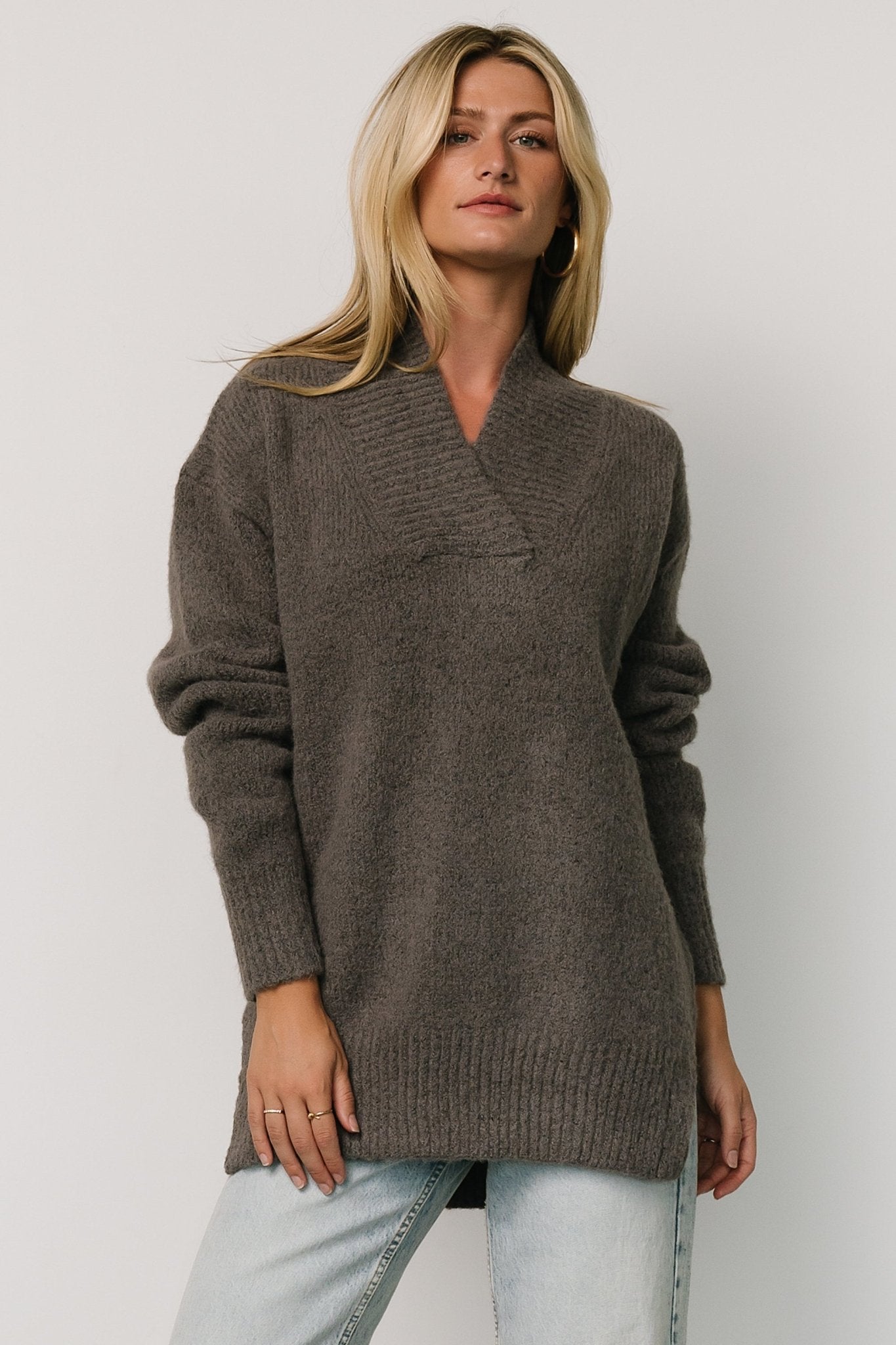 Calgary Oversized Sweater | Charcoal Clearance Good Selling