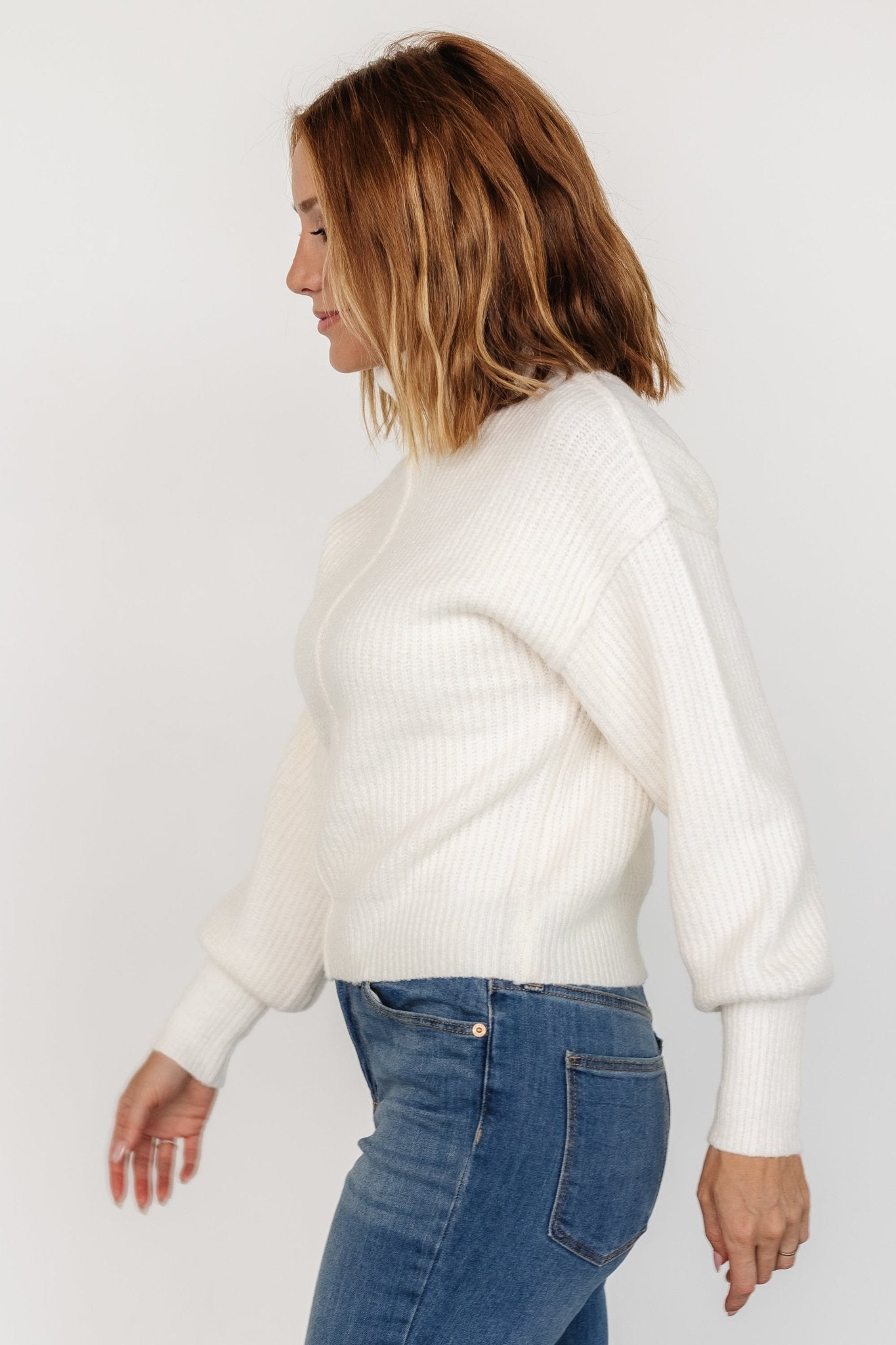 Frannie Knit Turtleneck Sweater | Cream Free Shipping Big Sale