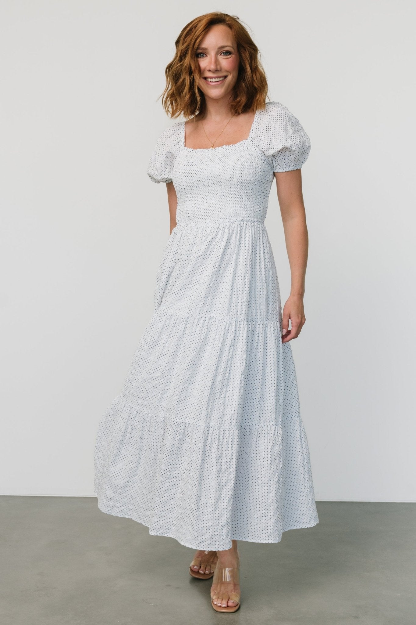 Calliope Smocked Maxi Dress | White Print Cheap Sale Best Store To Get