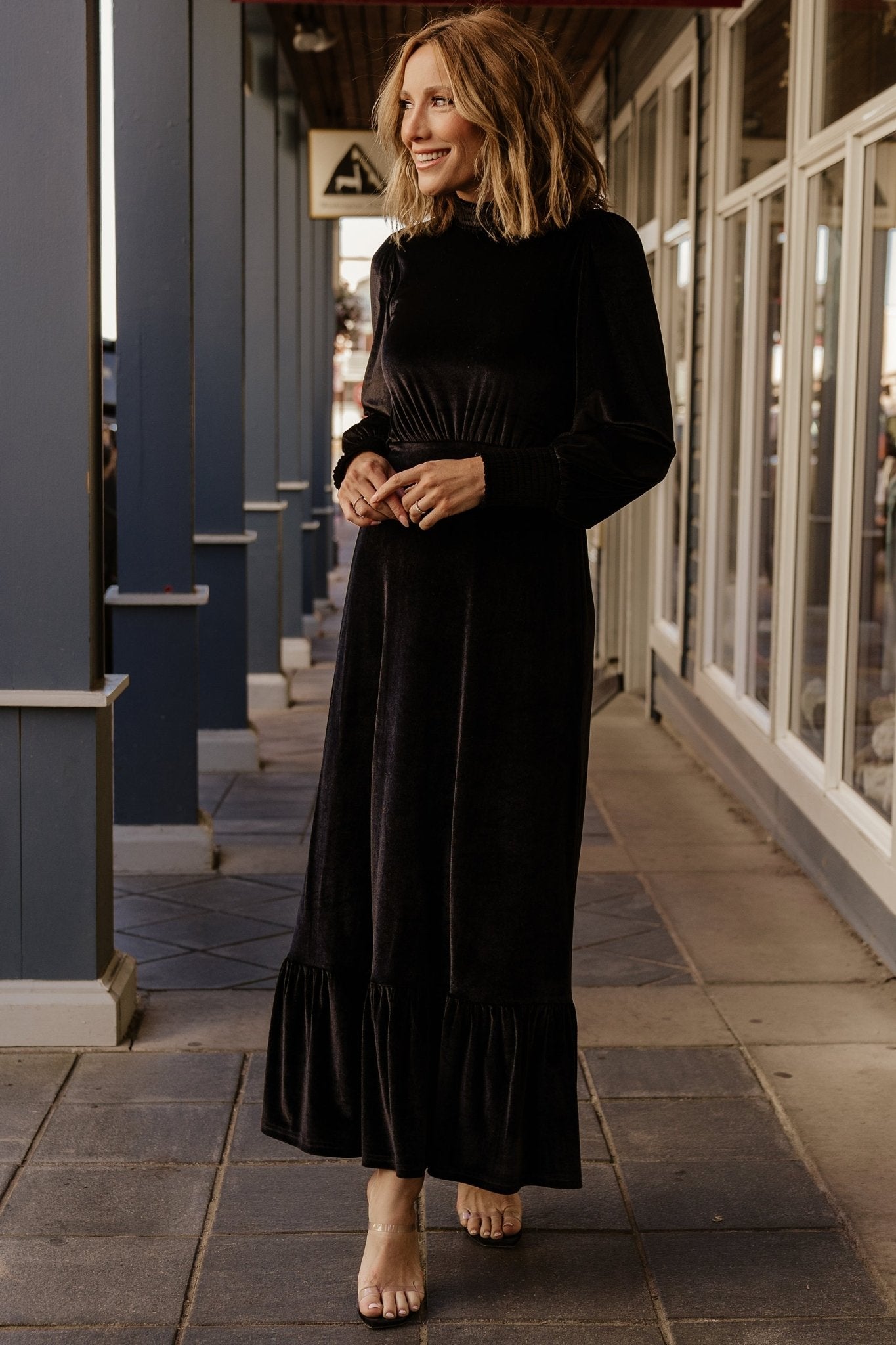 Elodie Velvet Maxi Dress | Black Buy Cheap For Cheap