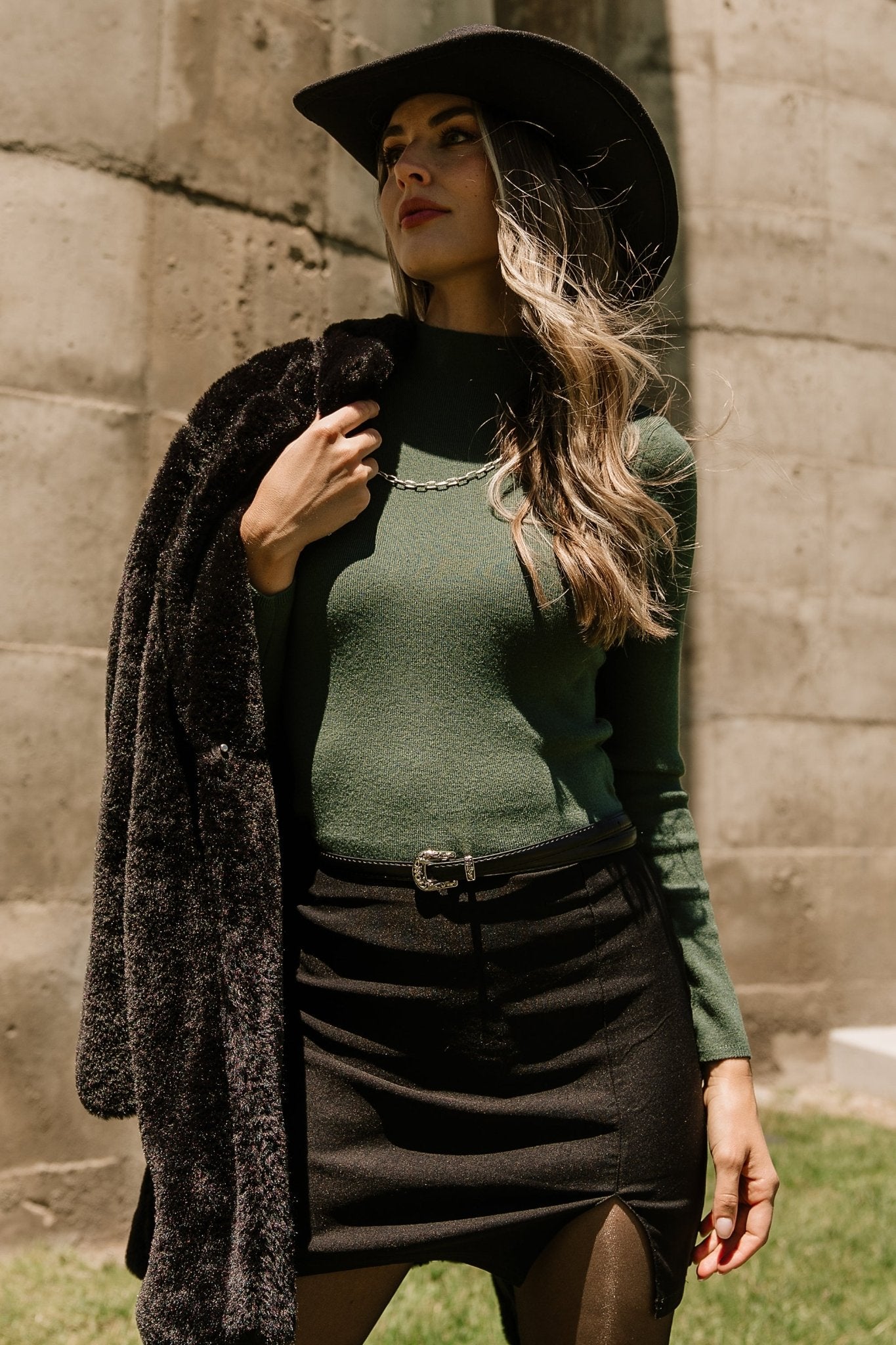 Frances Knit Top | Green Manchester Great Sale Cheap Online