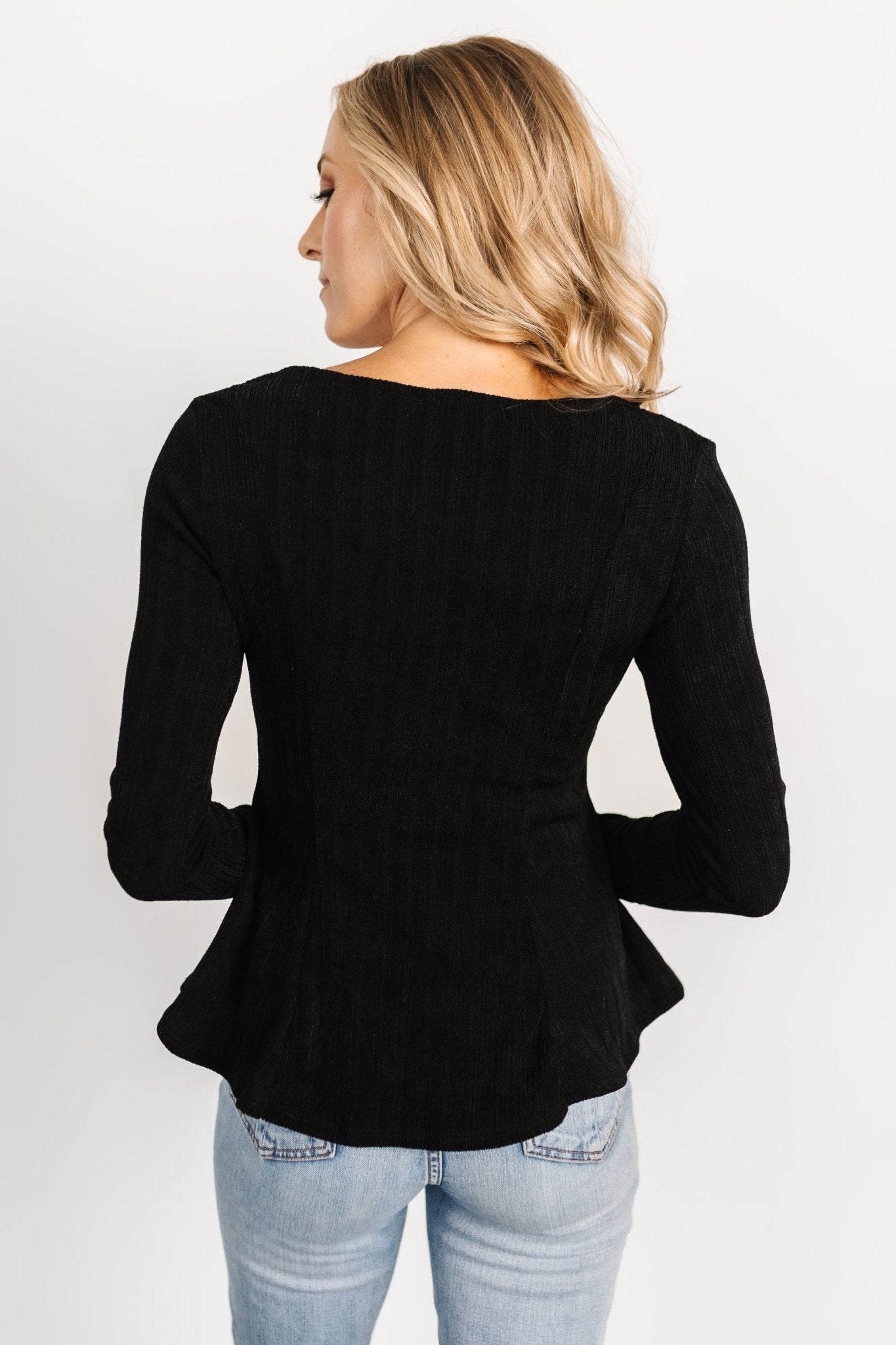 Murphy Square Neck Top | Black Latest Collections For Sale