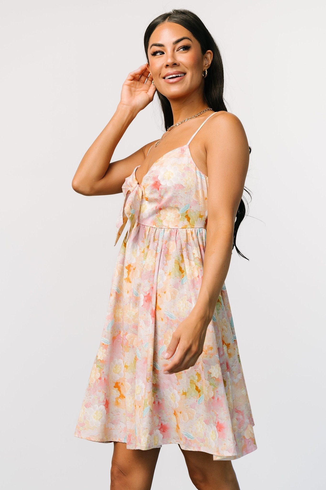 Camellia Mini Dress | Pastel Multi Free Shipping Hot Sale