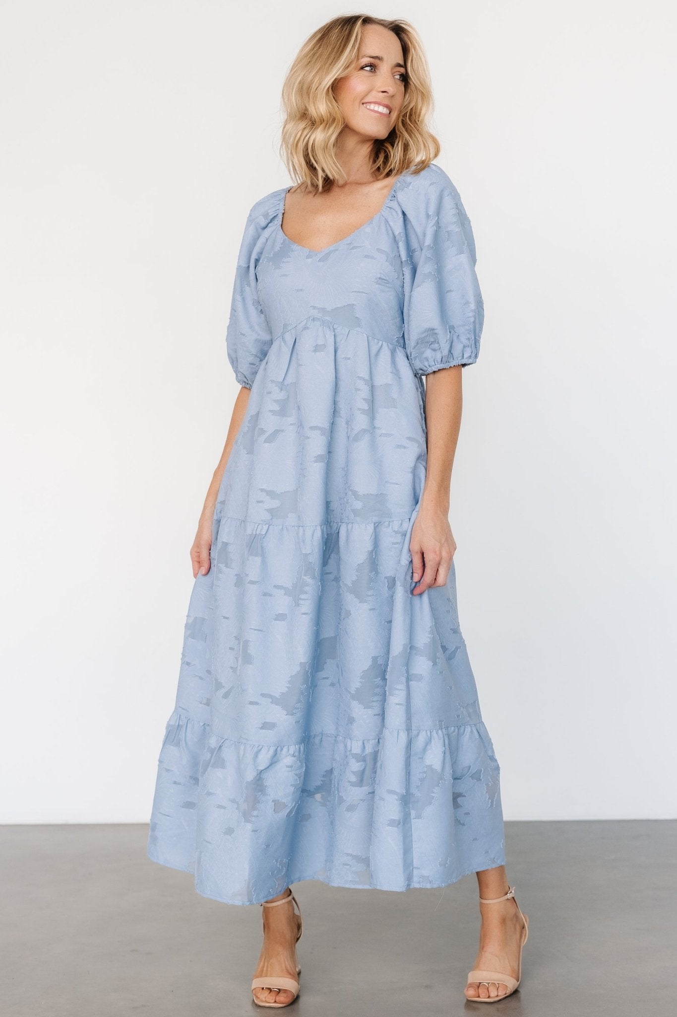 Hayward Dress | Dusty Blue Cheap Sale Buy