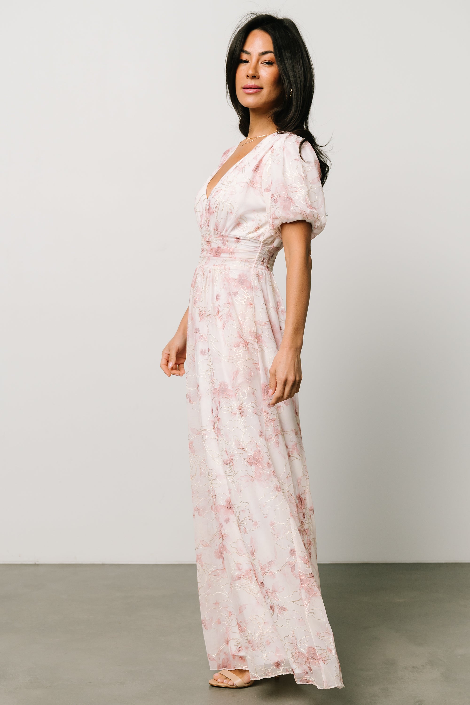 Ardley Maxi Dress | Mauve Floral Low Pice Fee Shipping Online