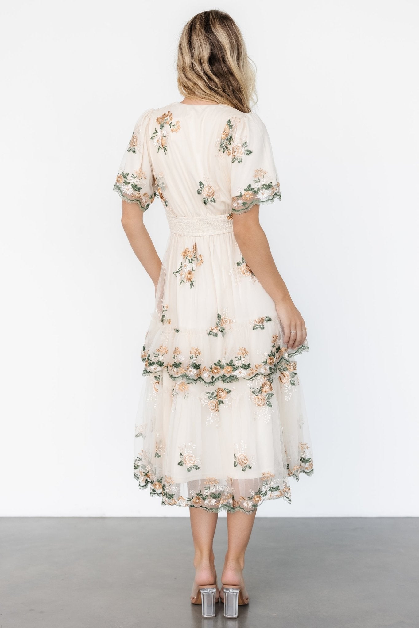 Cynthia Midi Dress | Cream Floral Cheap Wide Range Of