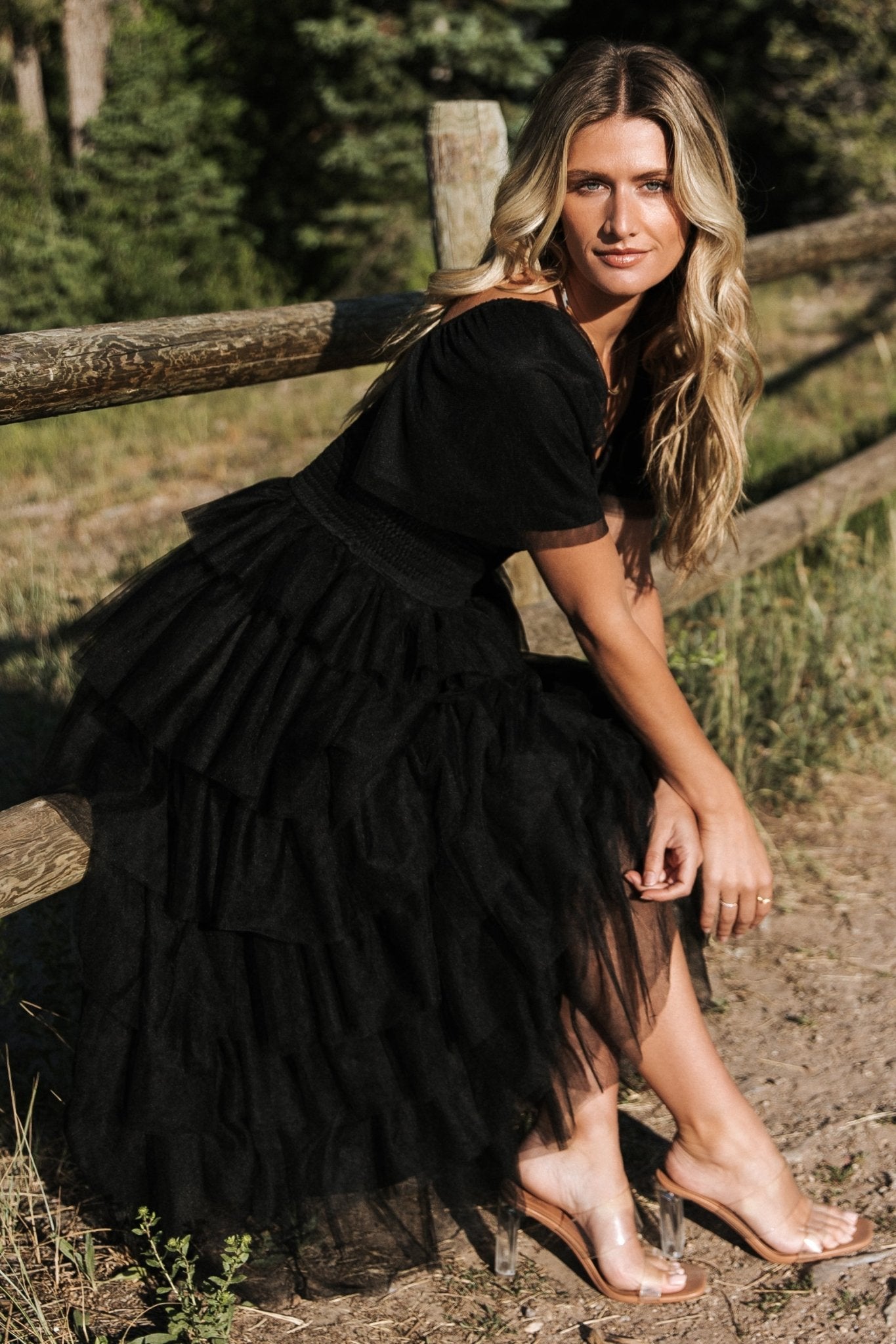 Cherise Tulle Tiered Dress | Black Buy Cheap Very Cheap