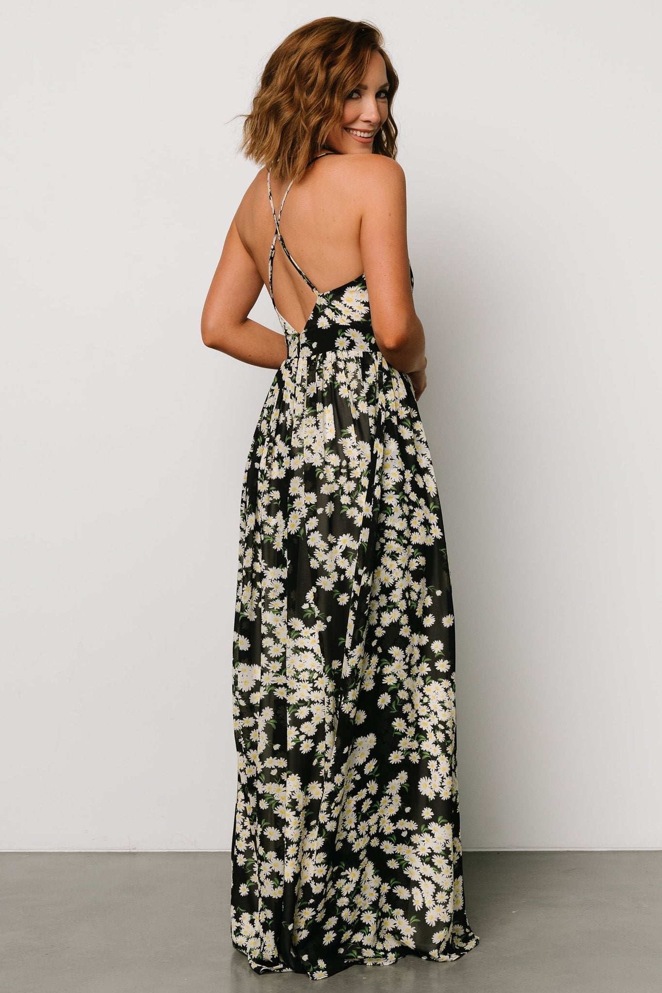 Brylee Maxi Dress | Black Flower Print Outlet Cheap Online