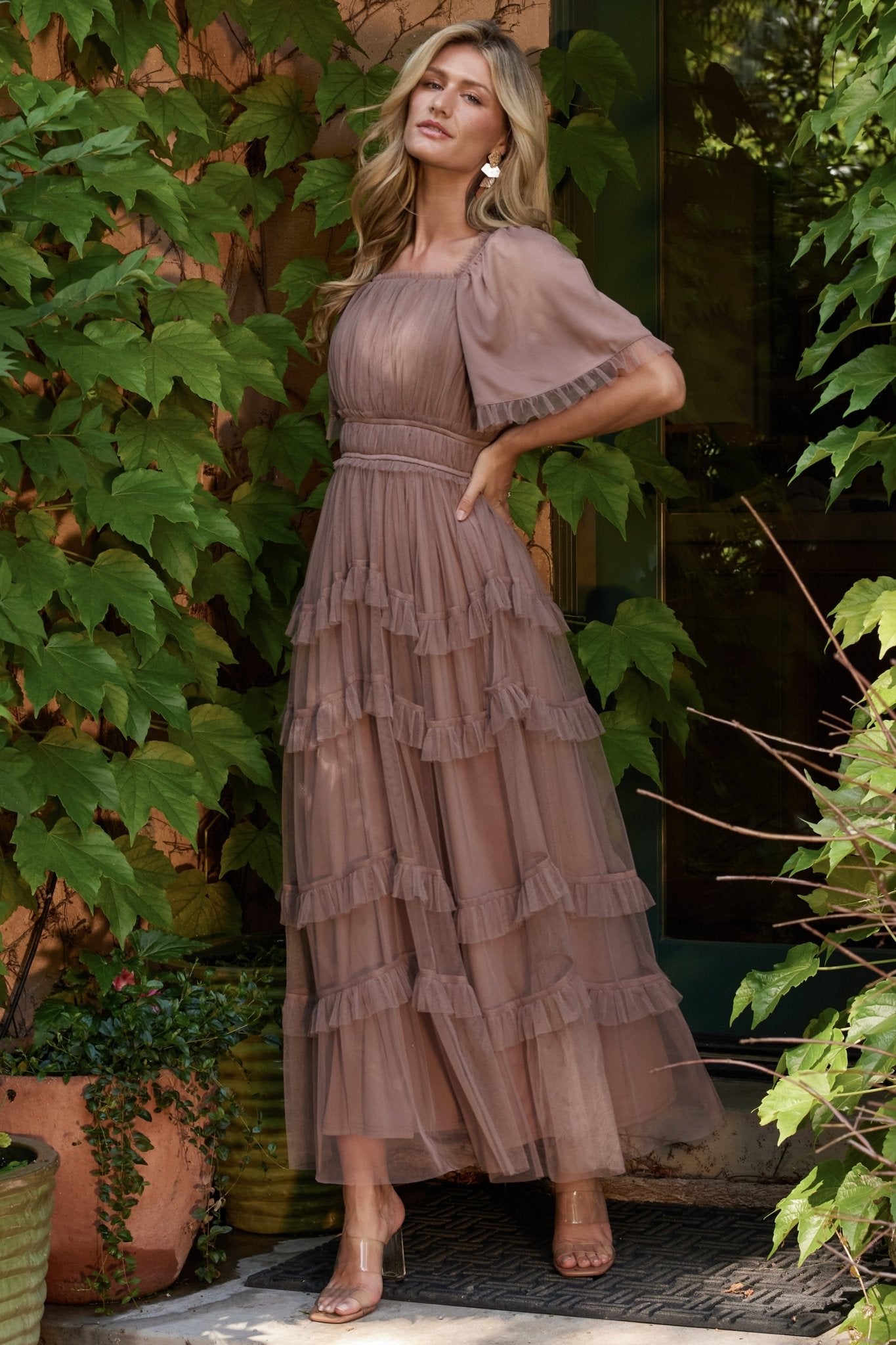 Magdalena Tulle Maxi Dress | Mink Sale Outlet