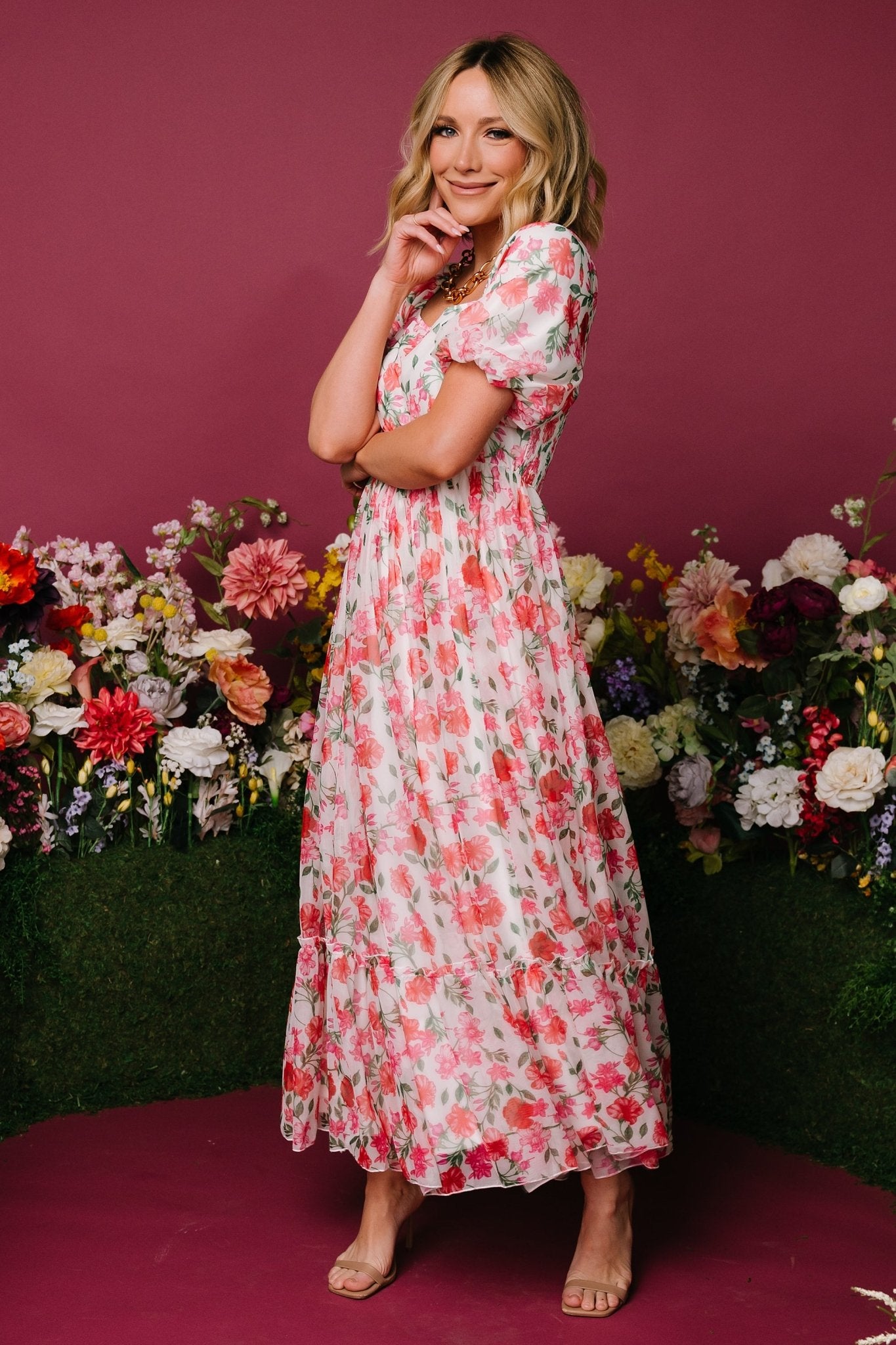 Margo Maxi Dress | Pink Multi Floral Best Place Sale Online