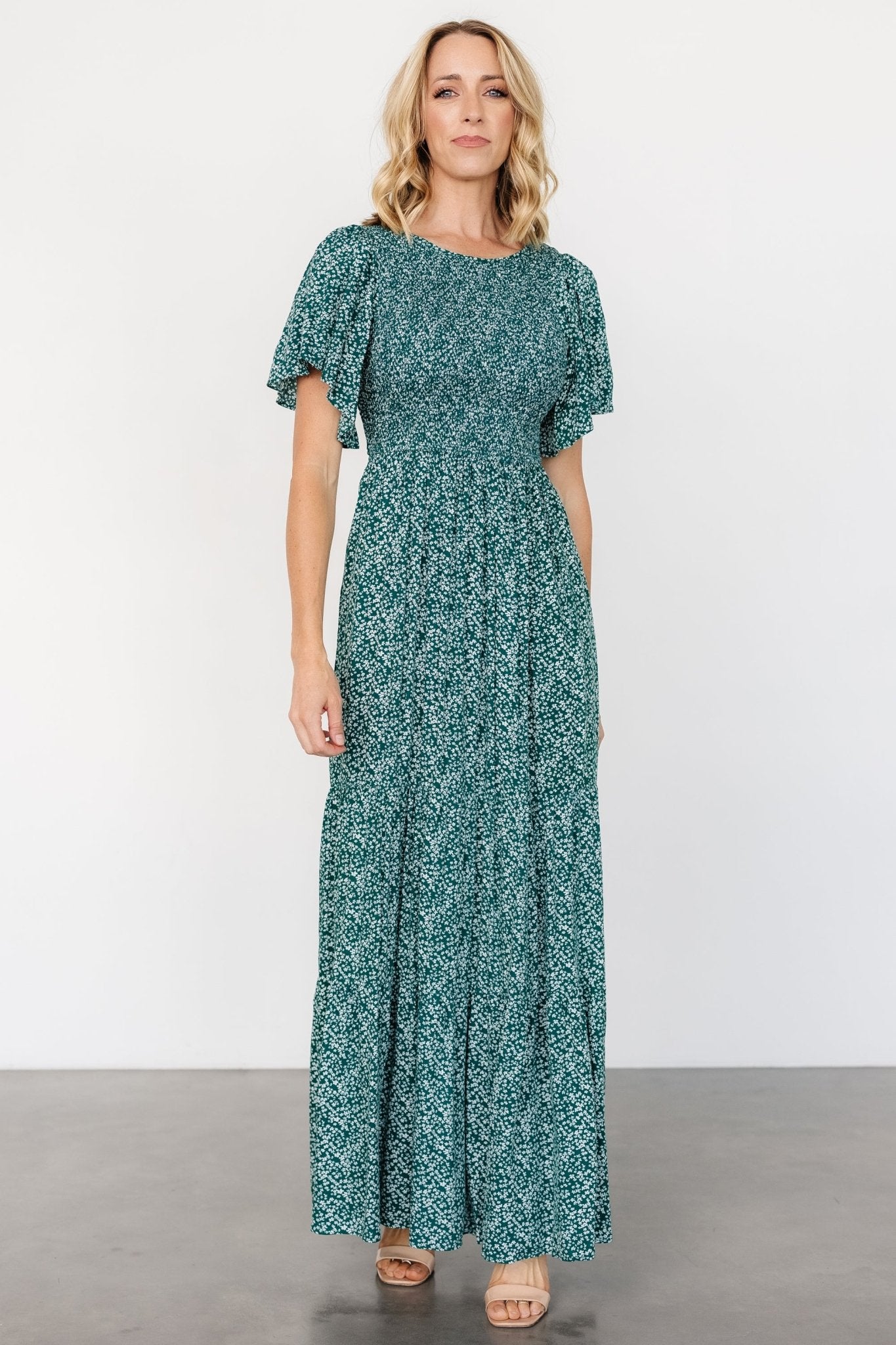 Eliza Maxi Dress | Green Print Cheap Best Place